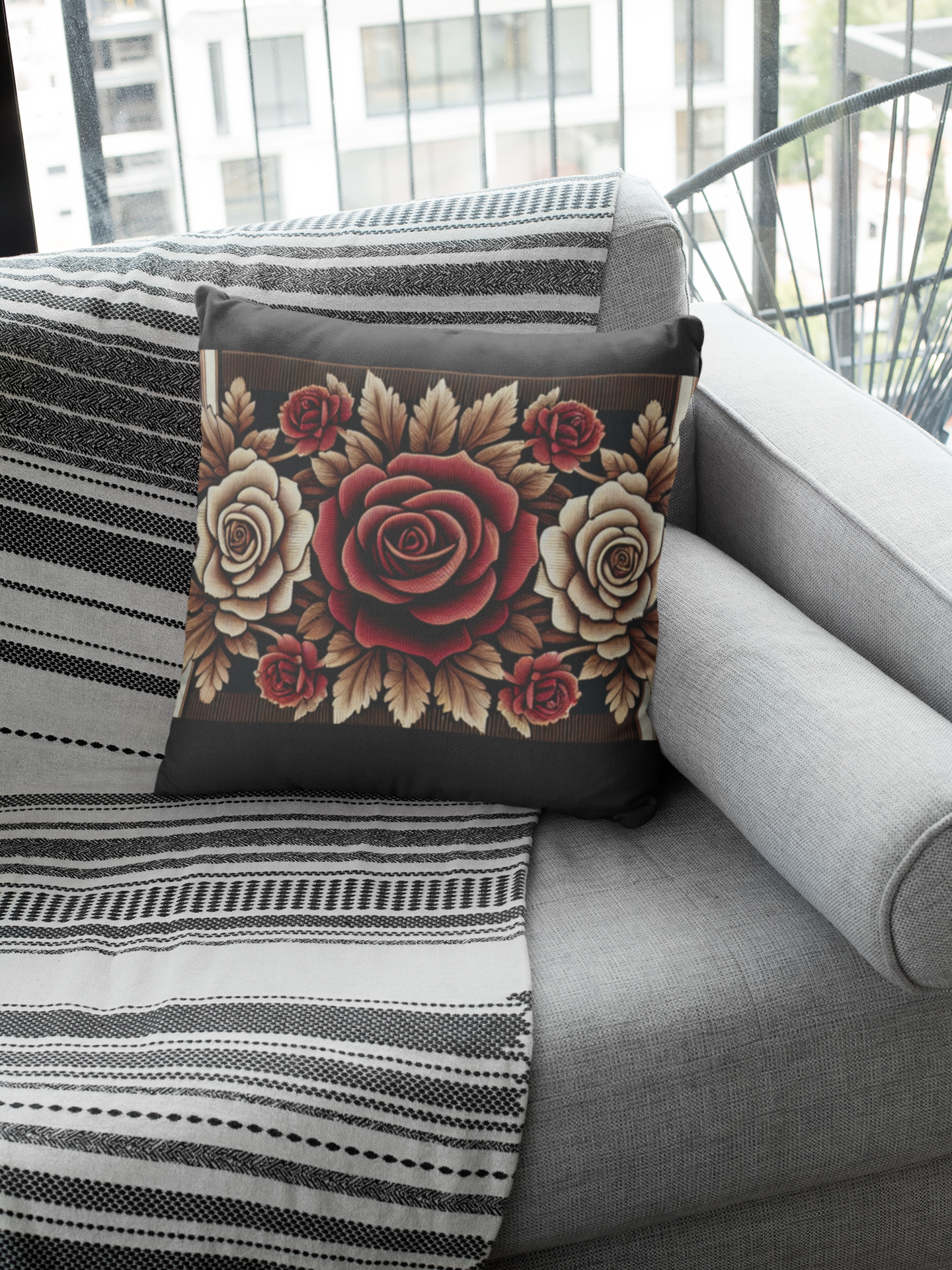 Spun Polyester Square Pillow