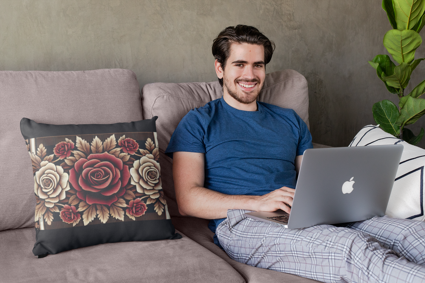 Spun Polyester Square Pillow