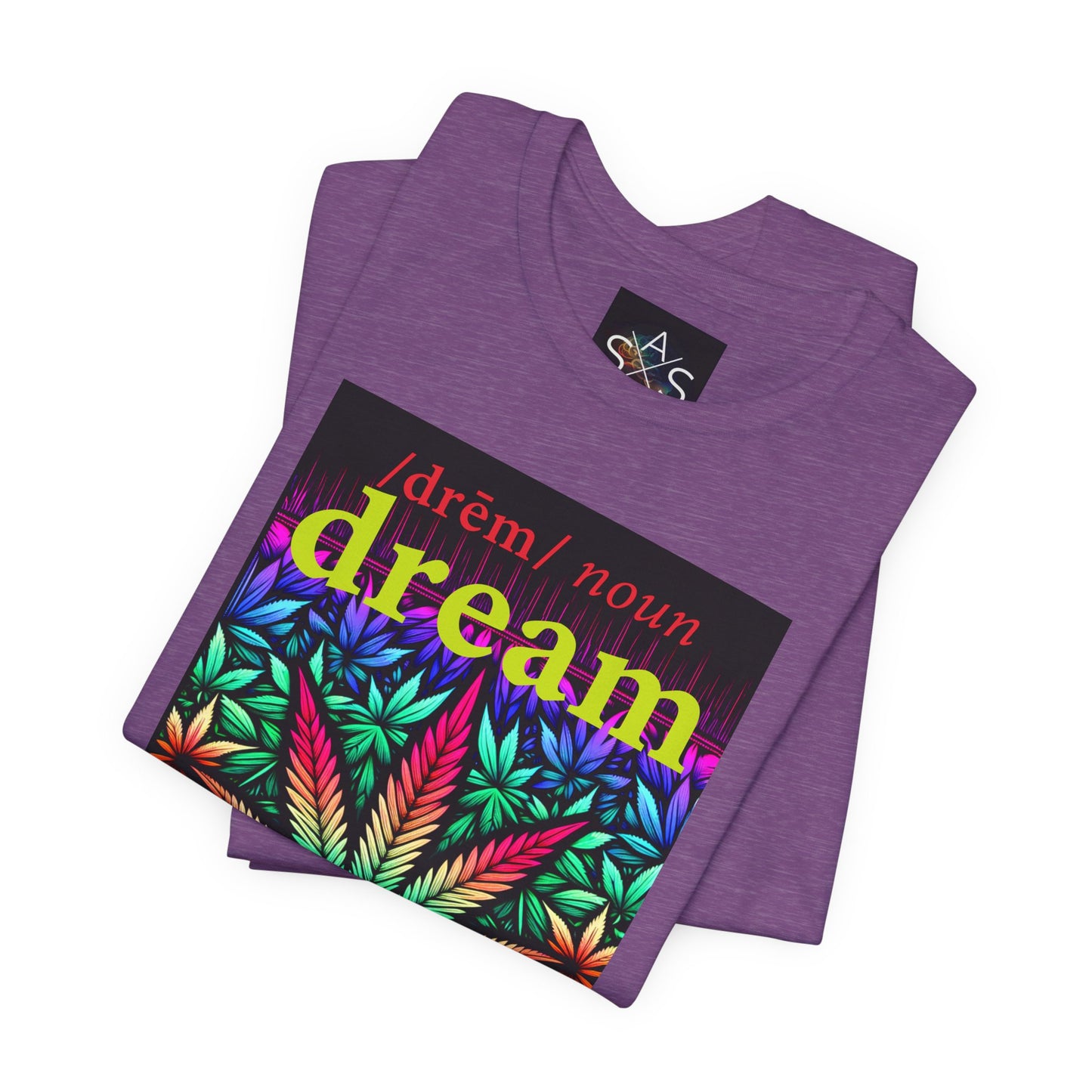 Dream Inspired Unisex Jersey Tee - Vibrant Cannabis Graphic T-Shirt