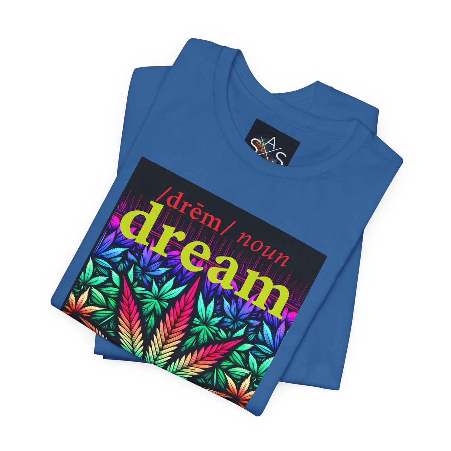Dream Inspired Unisex Jersey Tee - Vibrant Cannabis Graphic T-Shirt