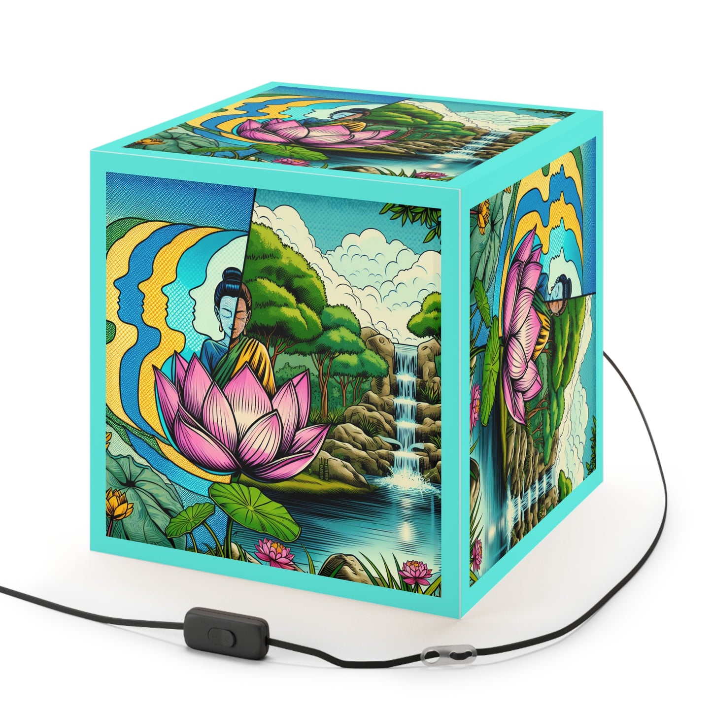 Zen Garden Light Cube Lamp