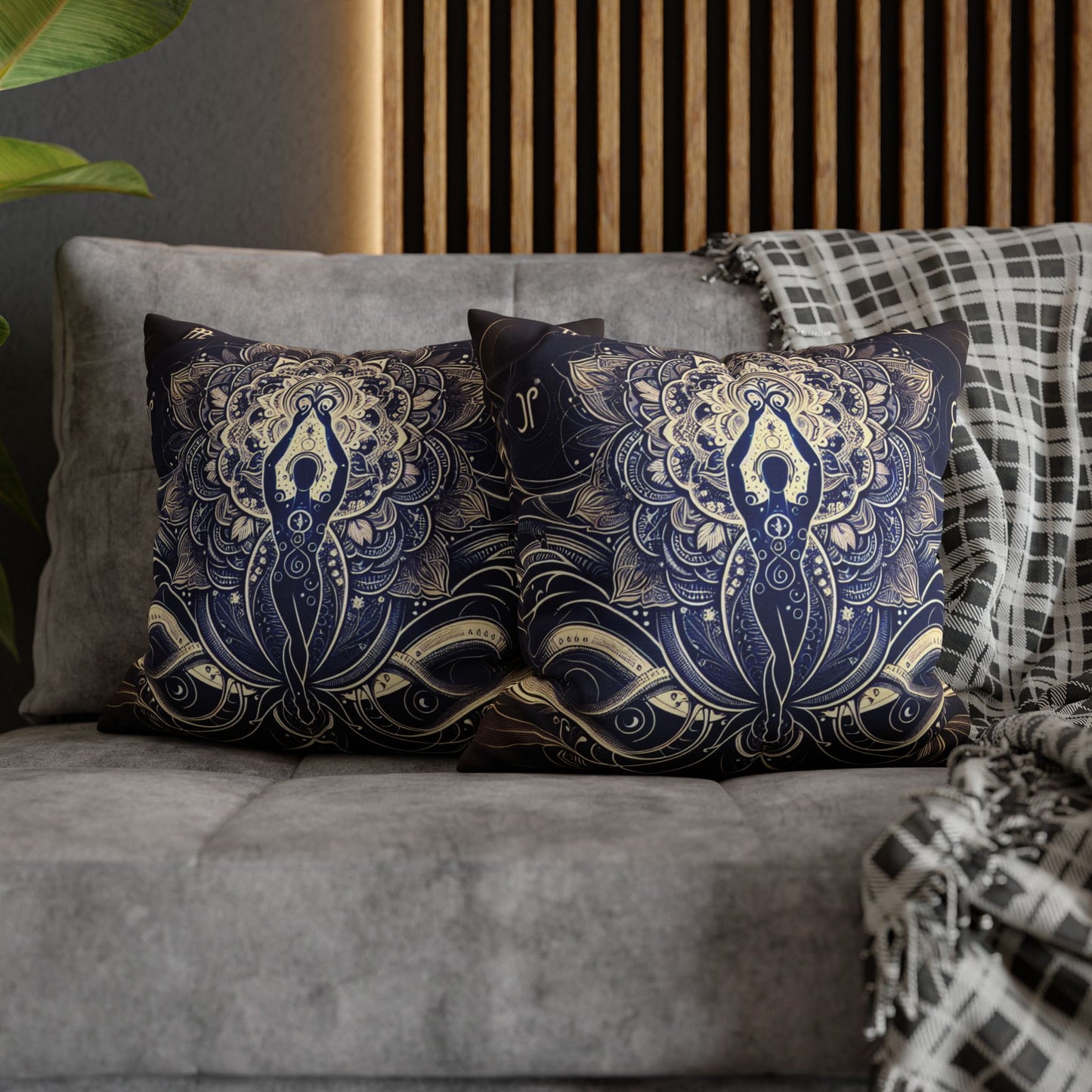 Spun Polyester Square Pillowcase