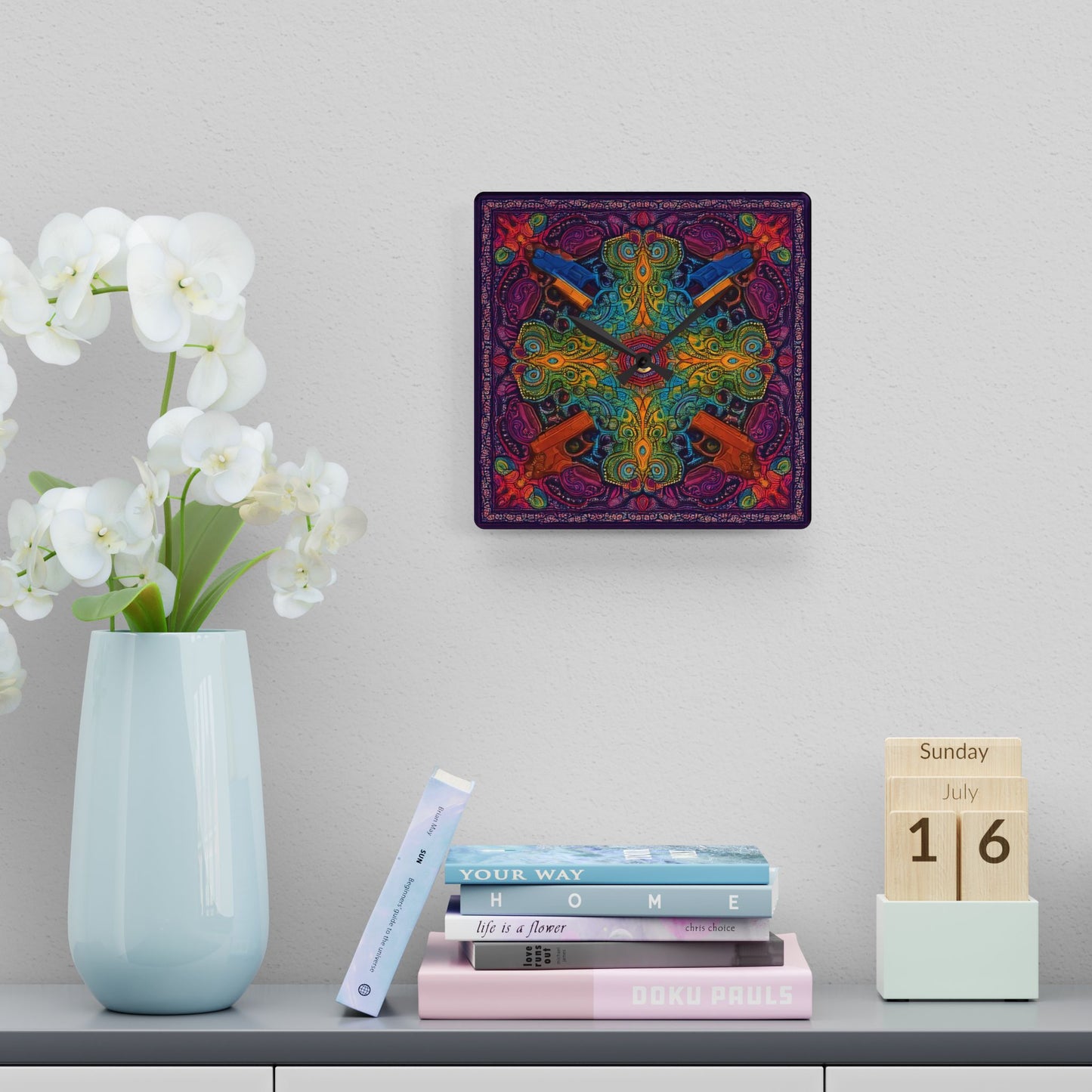 Bang Bang Acrylic Wall Clock