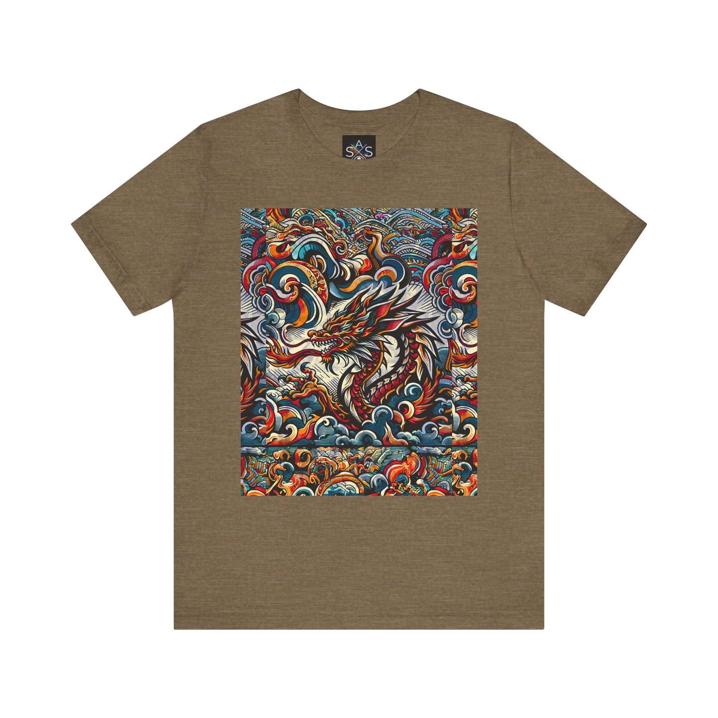 Vibrant Dragon Graphic Tee - Unisex Jersey Short Sleeve Shirt