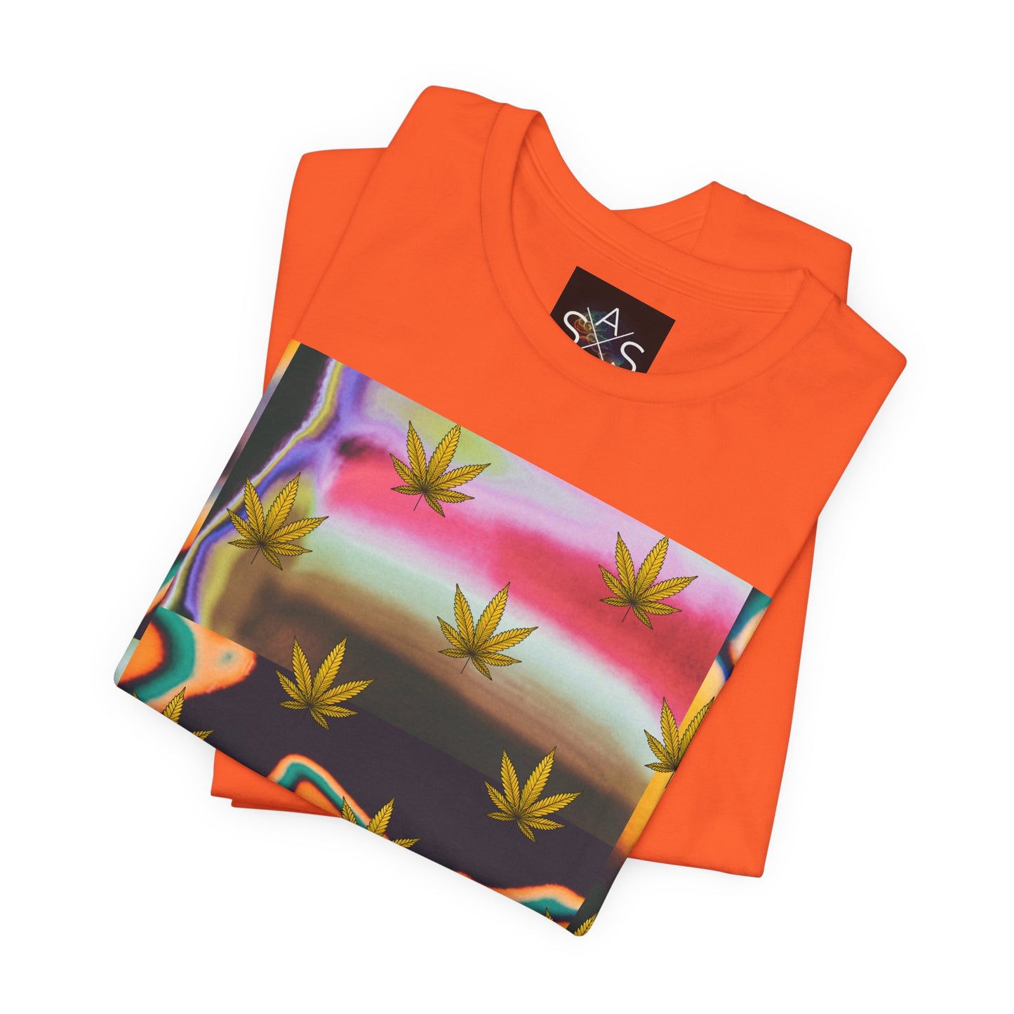 Vibrant Leaf Graphic Tee - Unisex Jersey Short Sleeve T-Shirt