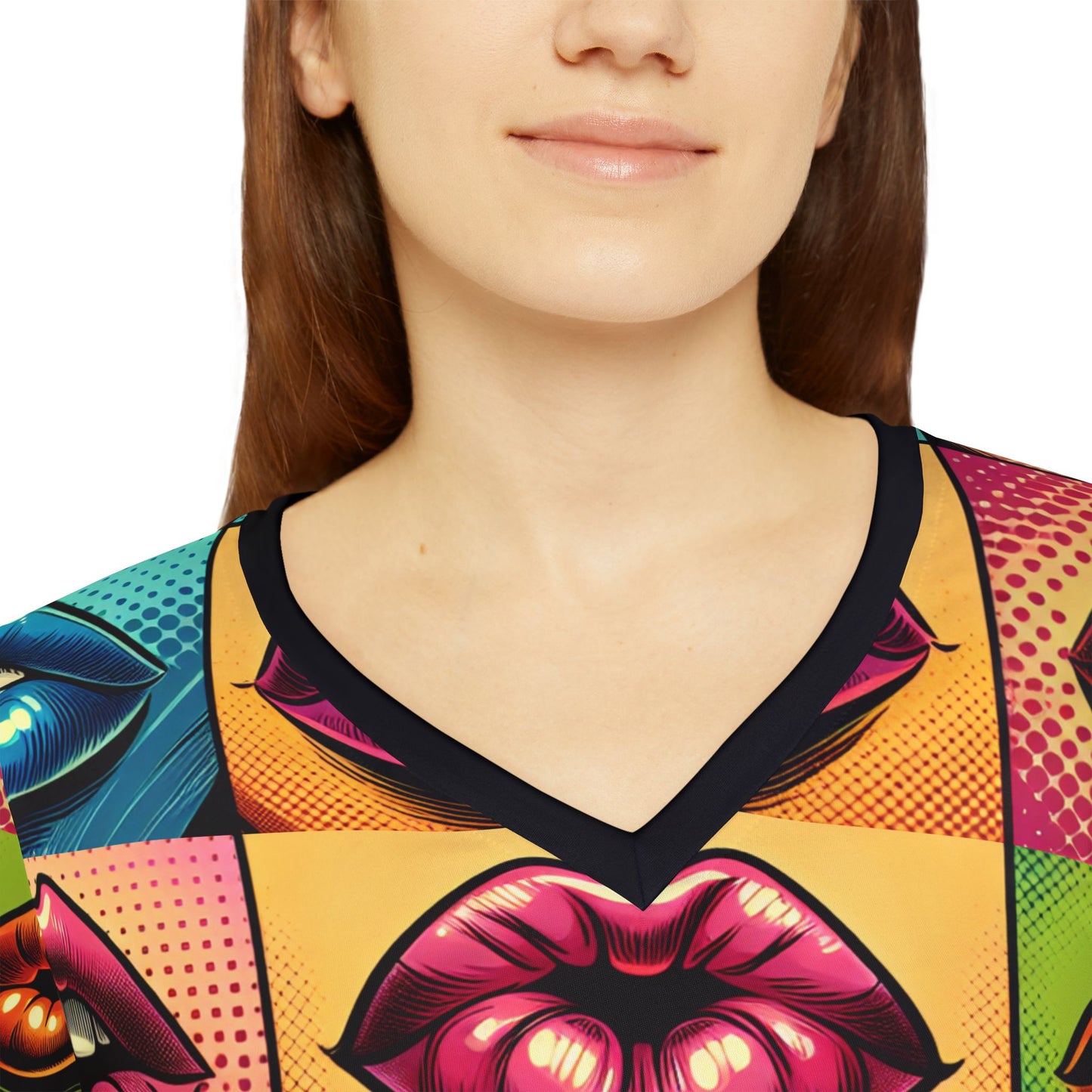 Women's Long Sleeve V-neck Shirt (AOP)