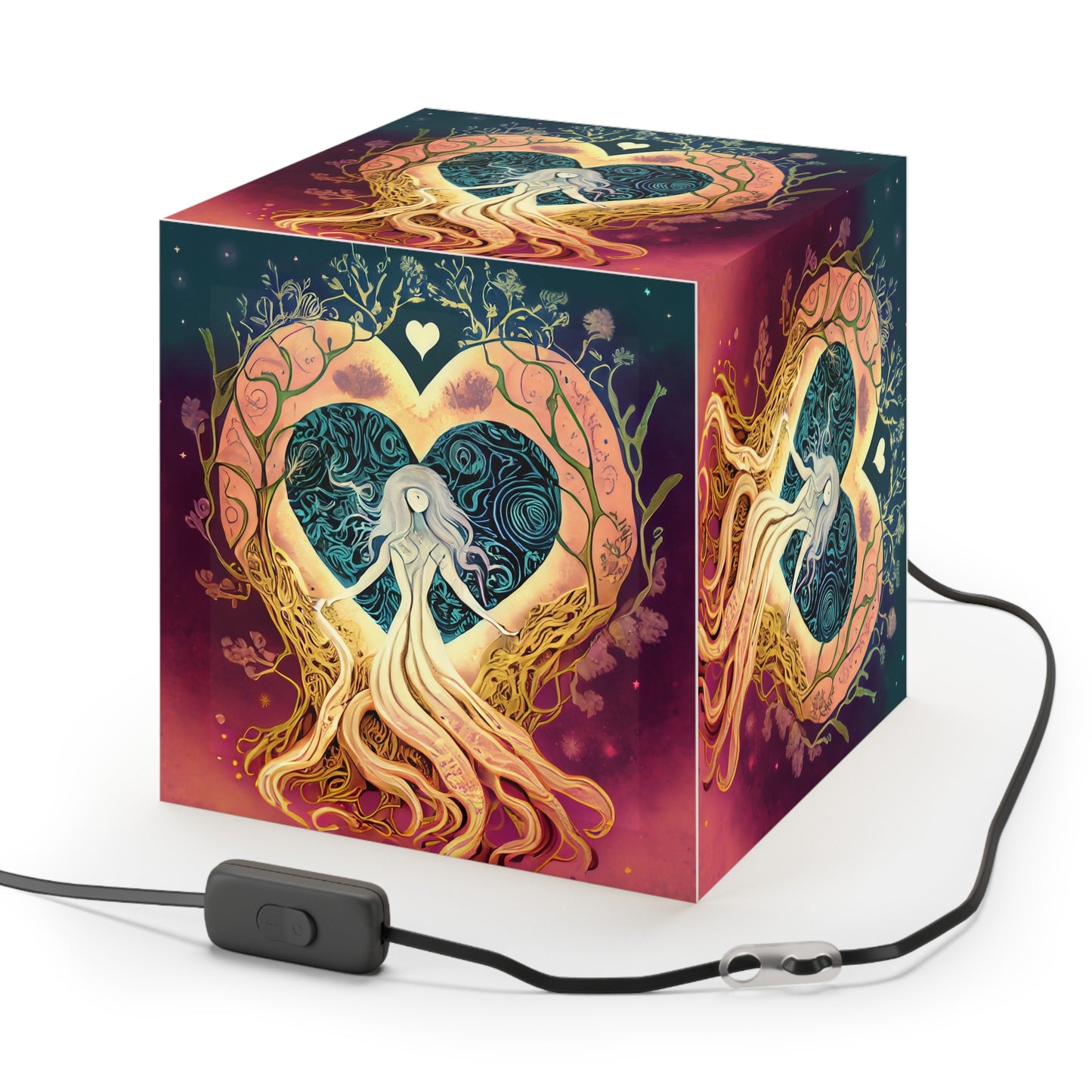 Tree Goddess Light Cube Lamp