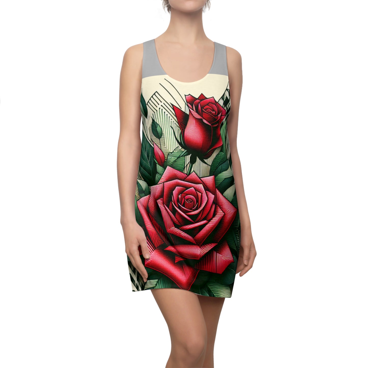 Women's Cut & Sew Racerback Dress (AOP)