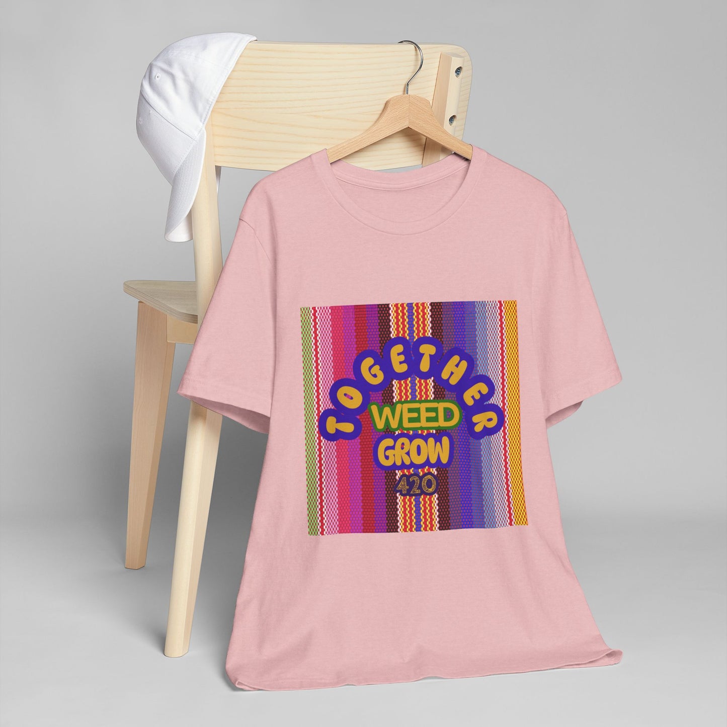 Together We Grow Weed Unisex Jersey T-Shirt - Vibrant Cannabis Culture Tee for 420 Enthusiasts