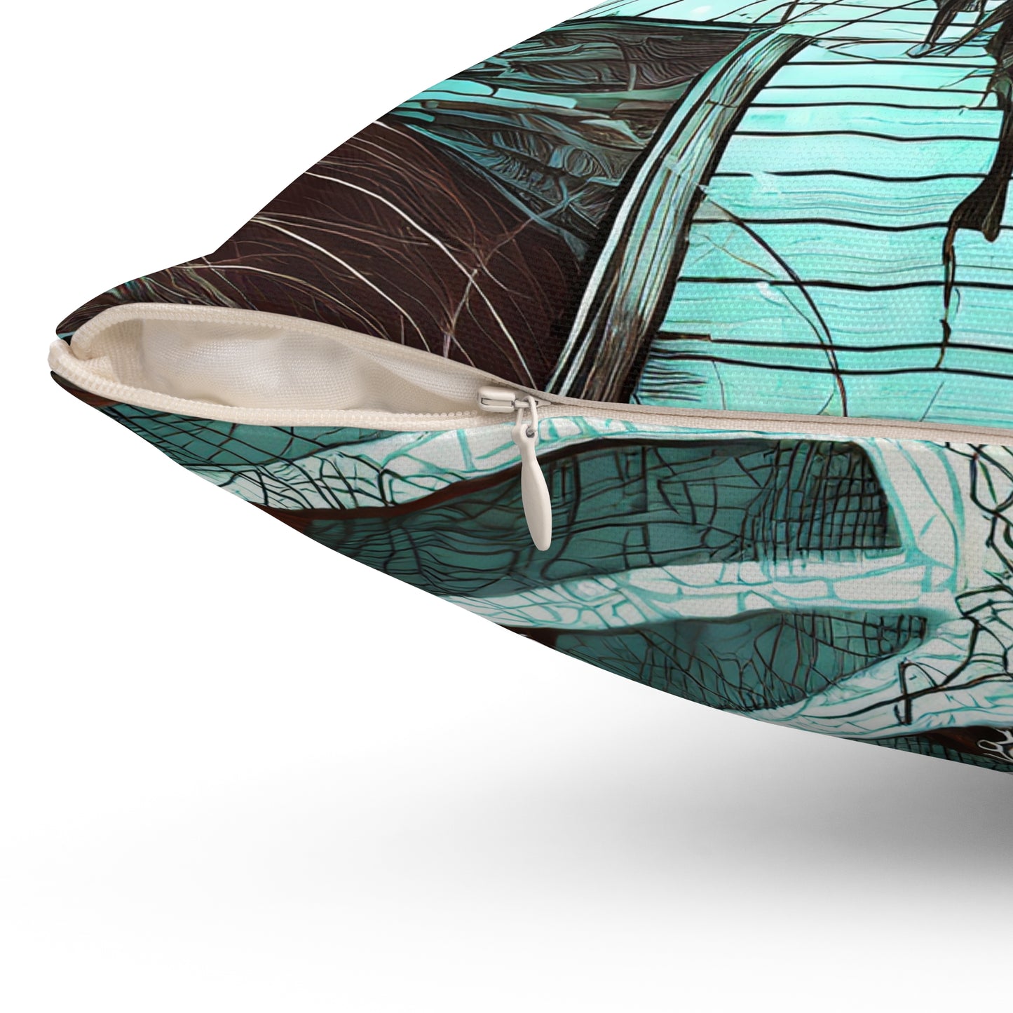 Enjoy Style with Spun Polyester Square Pillow