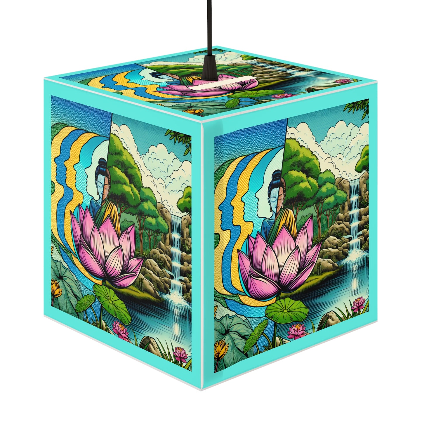 Zen Garden Light Cube Lamp