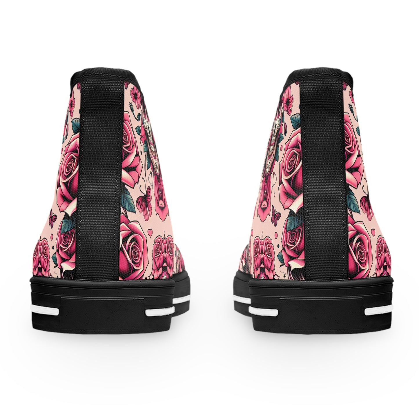 Canvas High Top Sneakers for Women with Custom Design Option