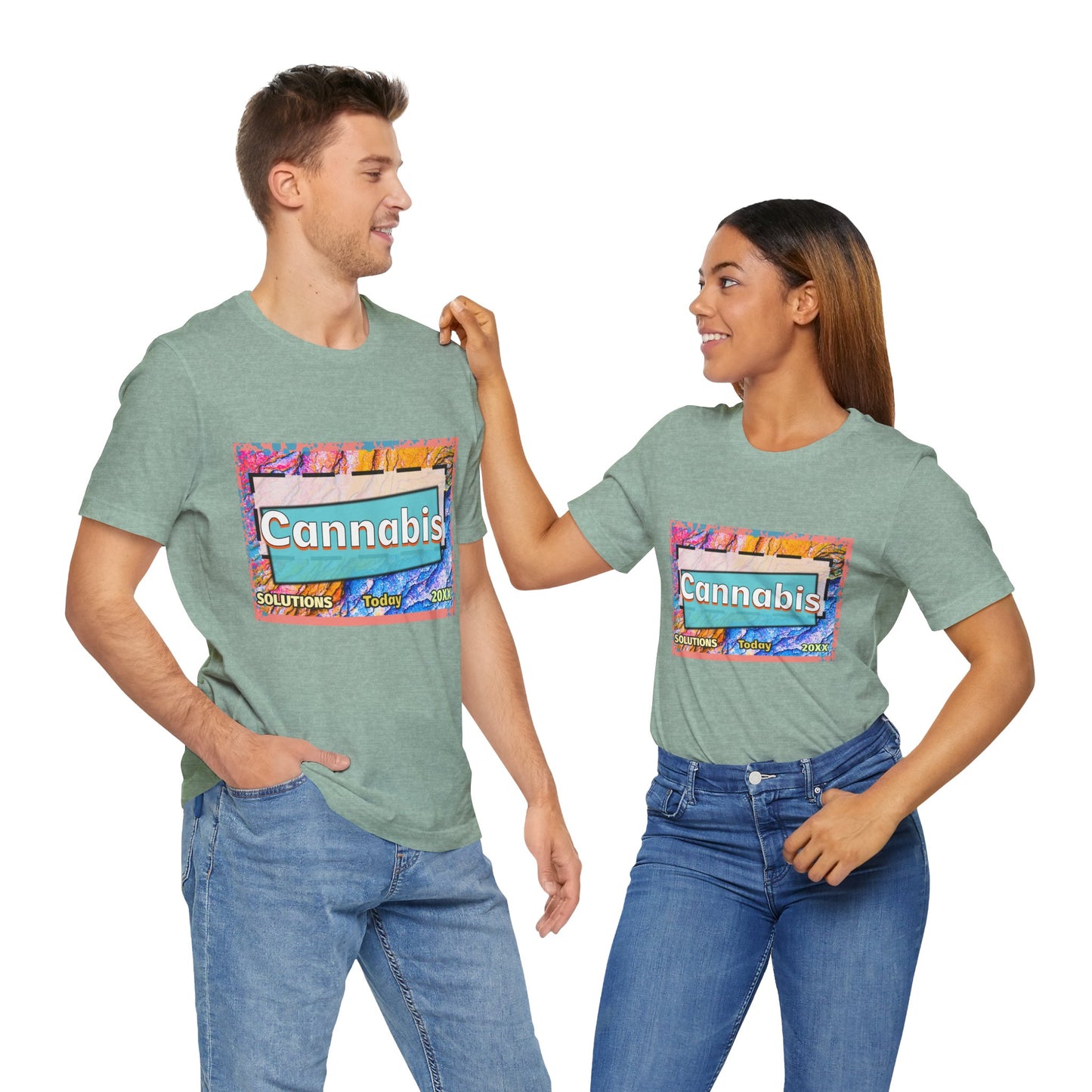 Trendy Cannabis Solutions Tee - Unisex Jersey Short Sleeve T-Shirt