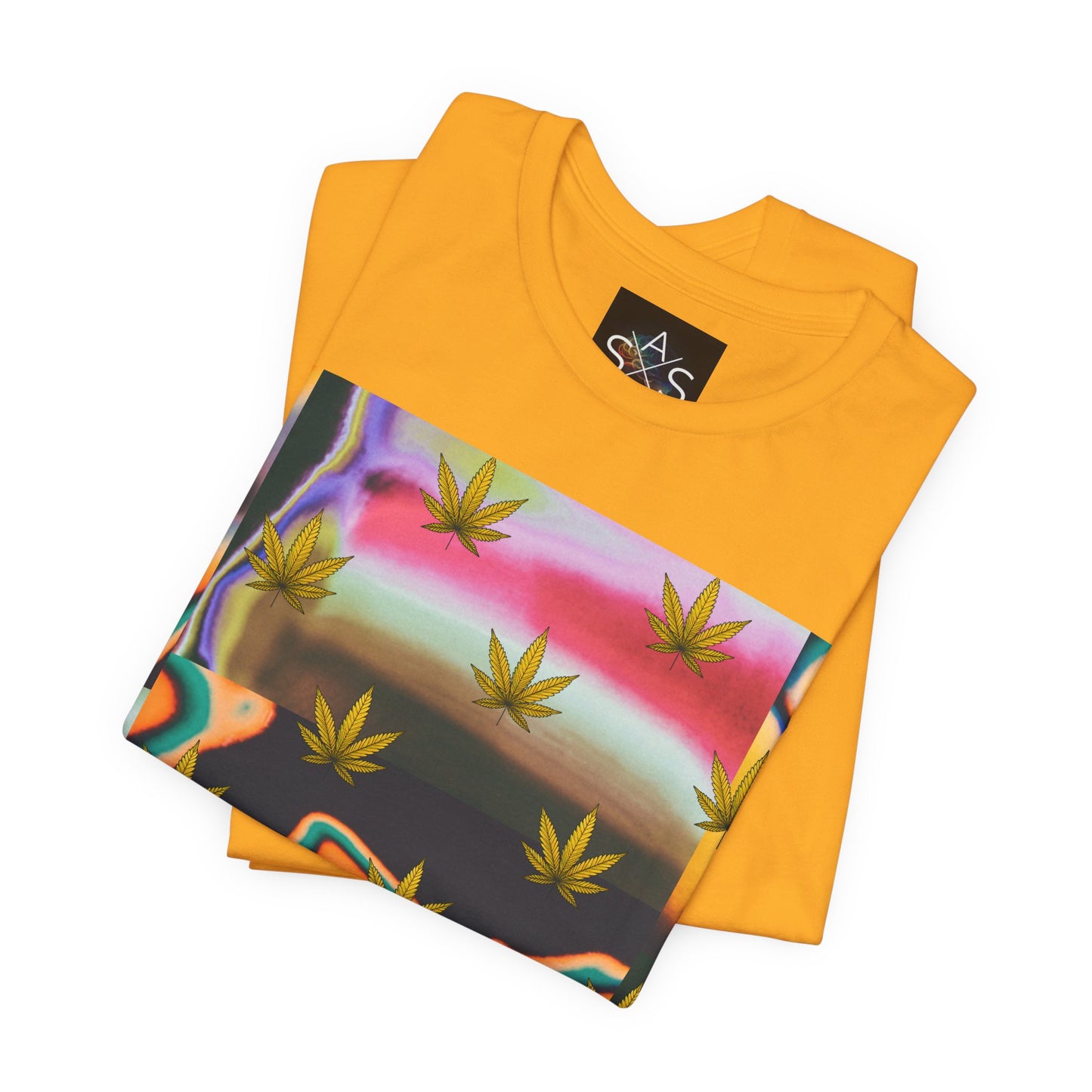 Vibrant Leaf Graphic Tee - Unisex Jersey Short Sleeve T-Shirt