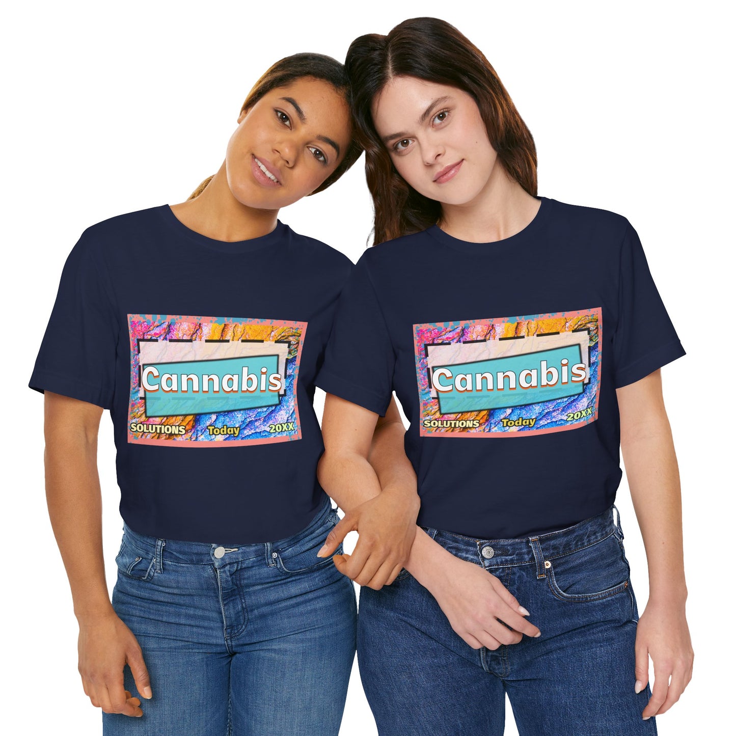 Trendy Cannabis Solutions Tee - Unisex Jersey Short Sleeve T-Shirt