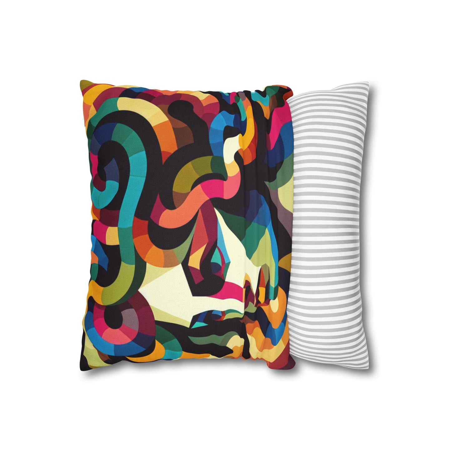 Spun Polyester Square Pillowcase