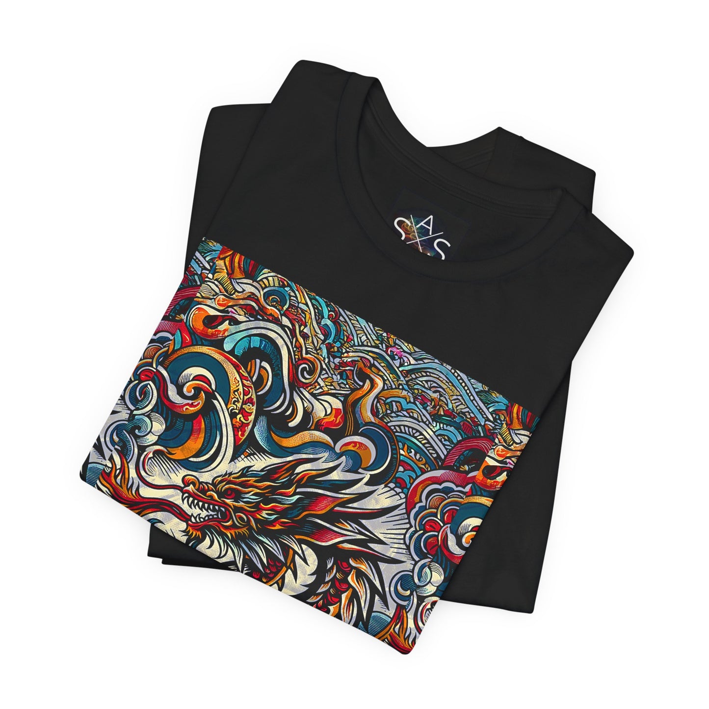 Vibrant Dragon Graphic Tee - Unisex Jersey Short Sleeve Shirt