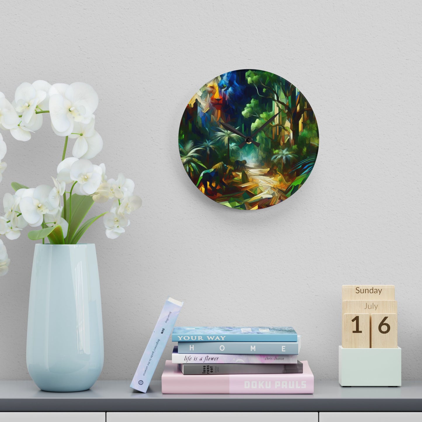Command Your Time Acrylic Wall Clock