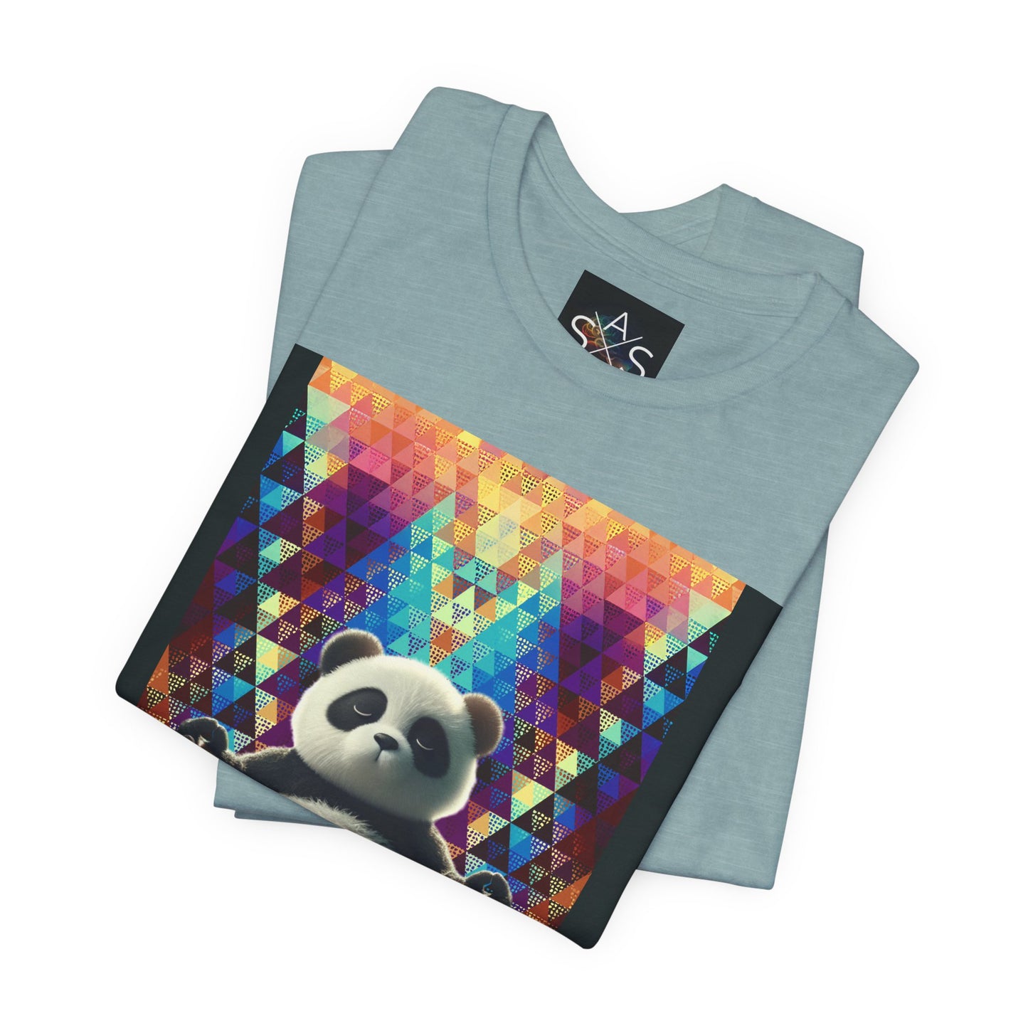 Colorful Panda Graphic Tee - Unisex Jersey Short Sleeve