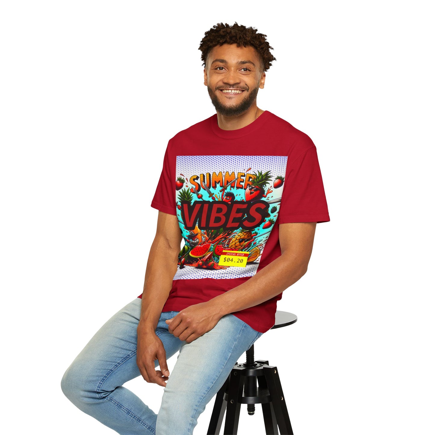 Summer Vibes Unisex Garment-Dyed T-Shirt