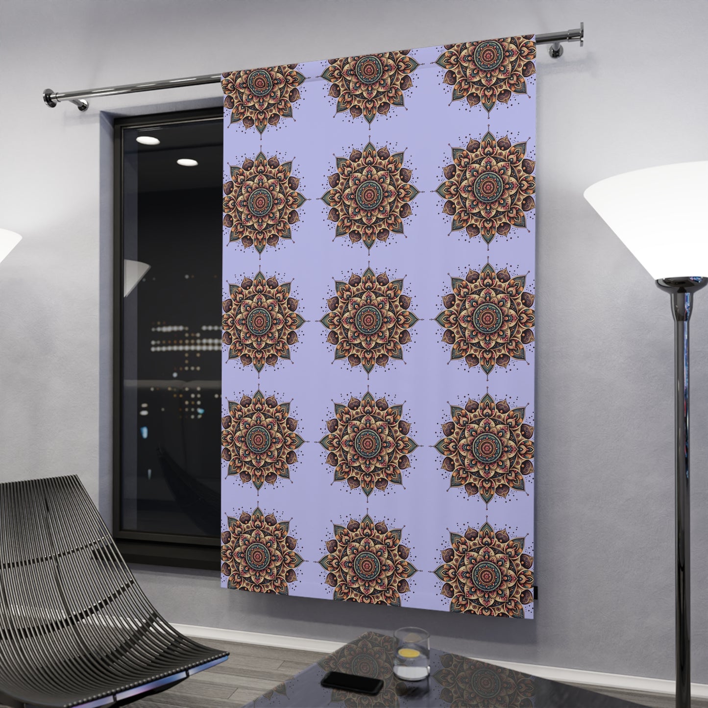 Relax Pattern Window Curtains (1 Piece)