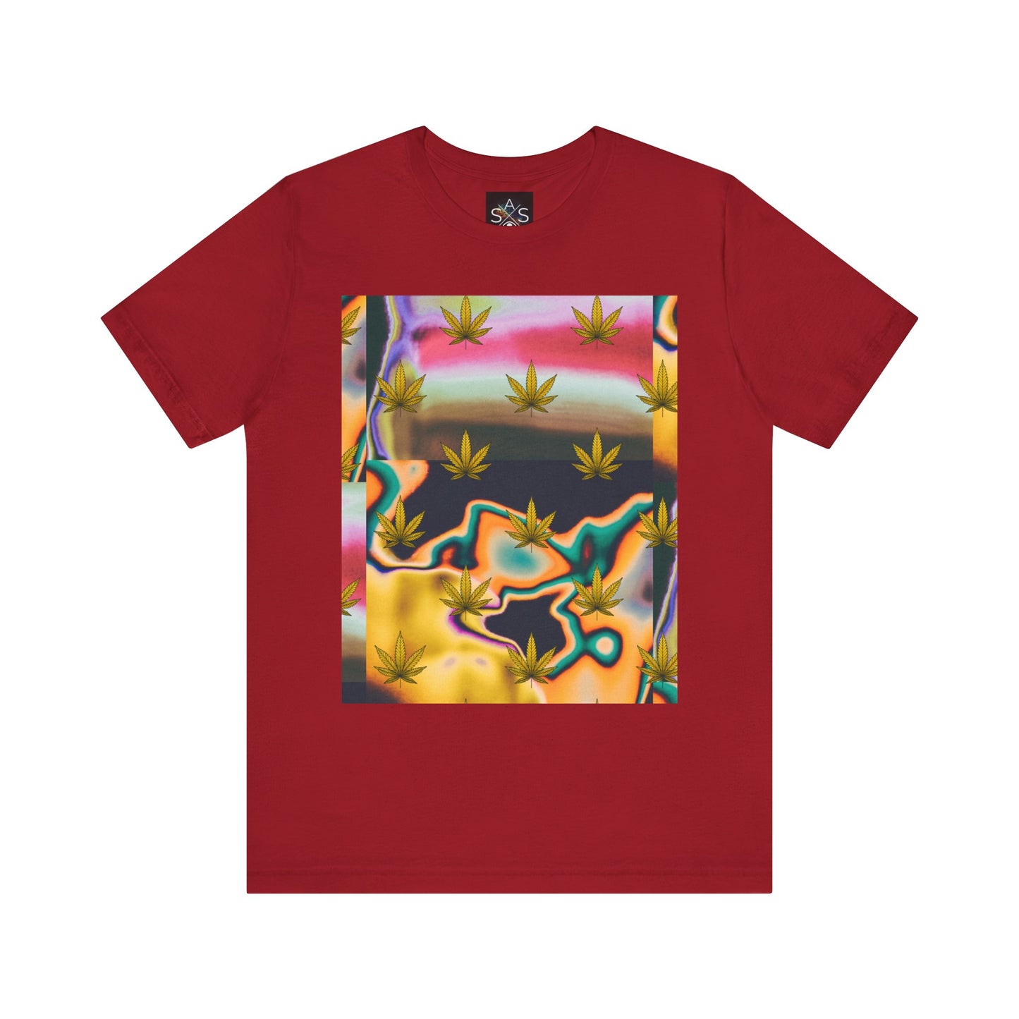 Vibrant Leaf Graphic Tee - Unisex Jersey Short Sleeve T-Shirt