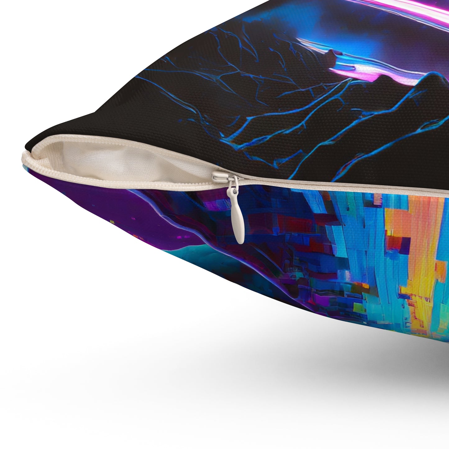 Get on this Planet Spun Polyester Square Pillow