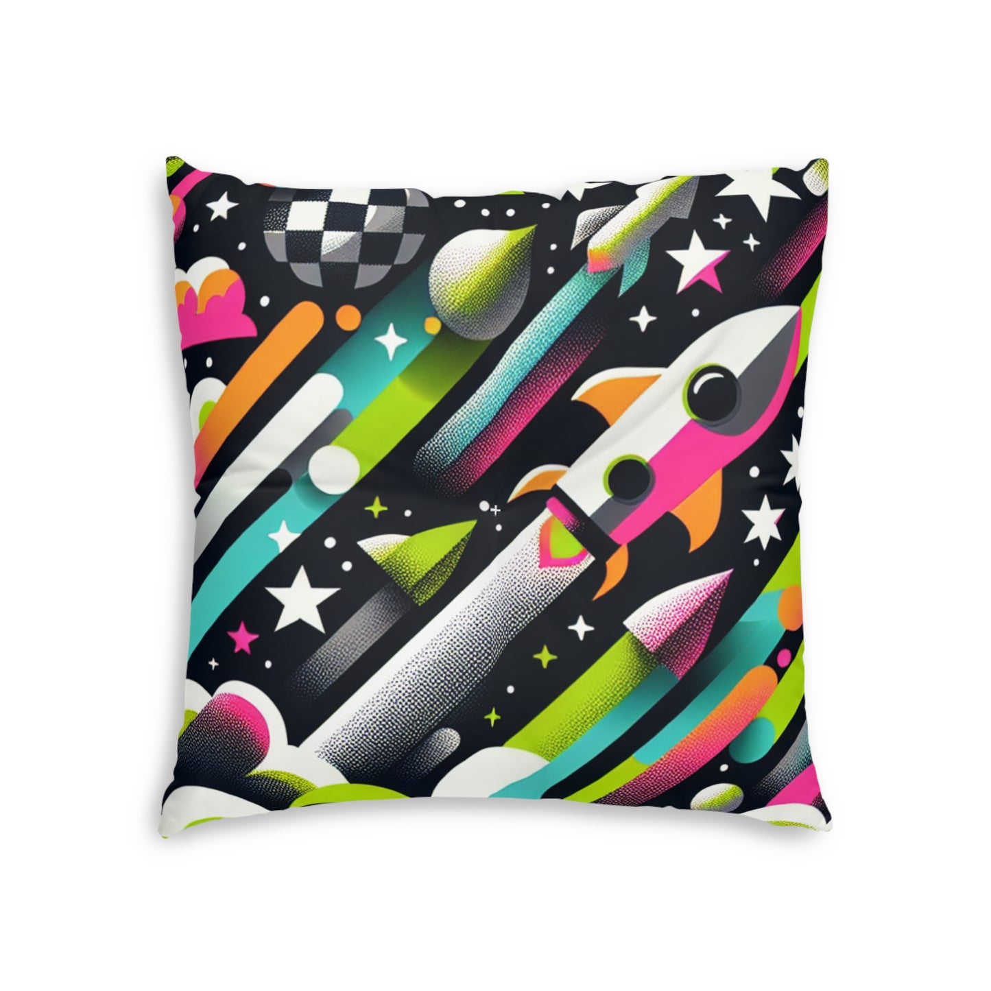 Tufted Floor Pillow, Square
