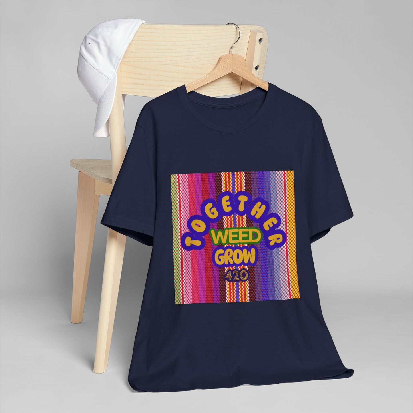 Together We Grow Weed Unisex Jersey T-Shirt - Vibrant Cannabis Culture Tee for 420 Enthusiasts