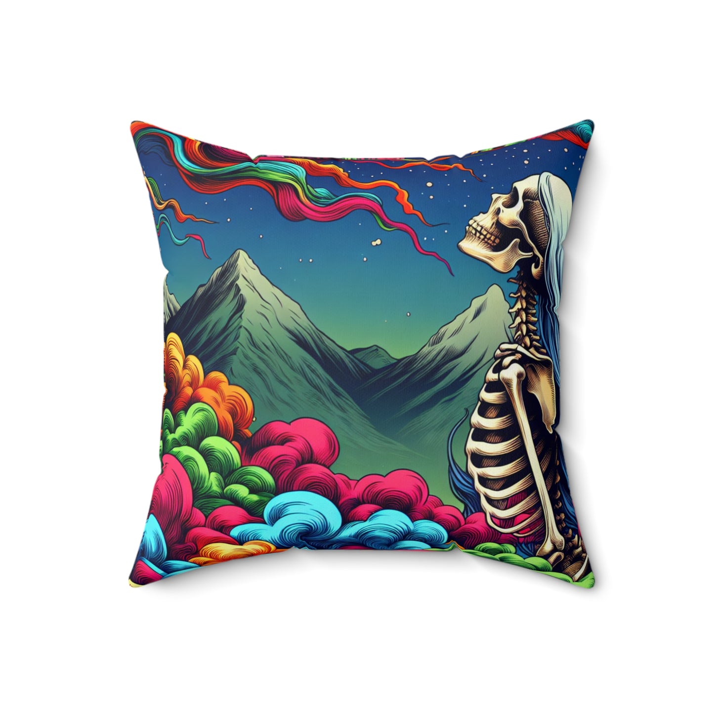 Square Pillow Room Accents Fun Statement Piece Indoor Pillow