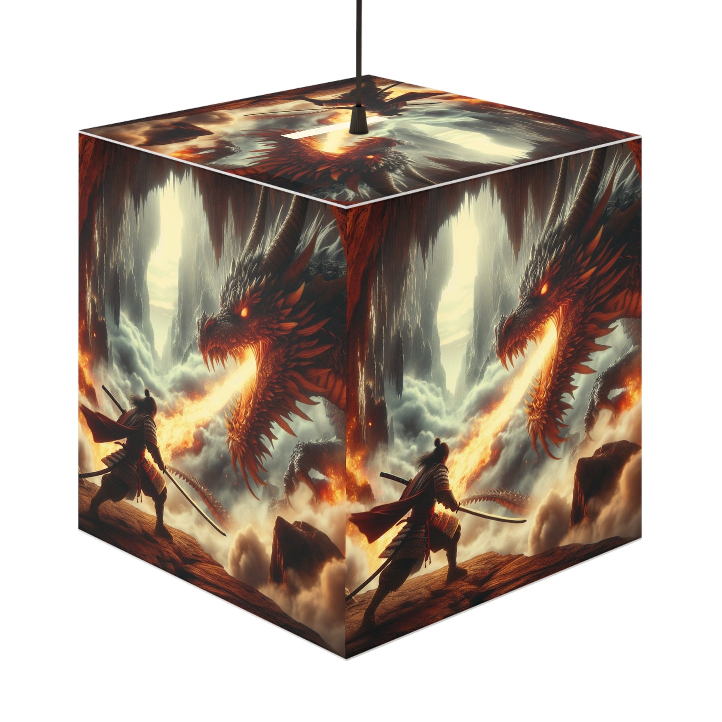 Warriors Light Cube Lamp