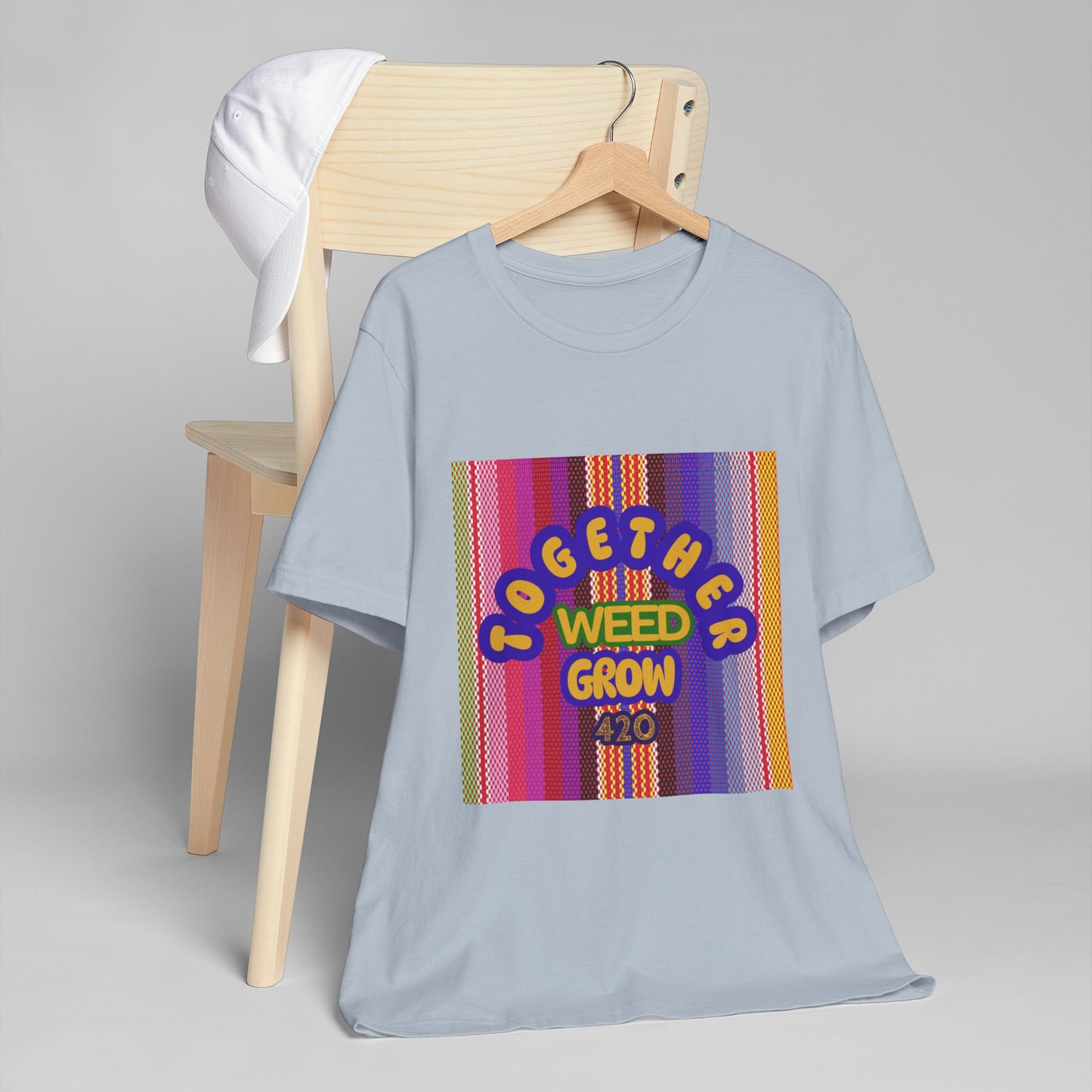 Together We Grow Weed Unisex Jersey T-Shirt - Vibrant Cannabis Culture Tee for 420 Enthusiasts