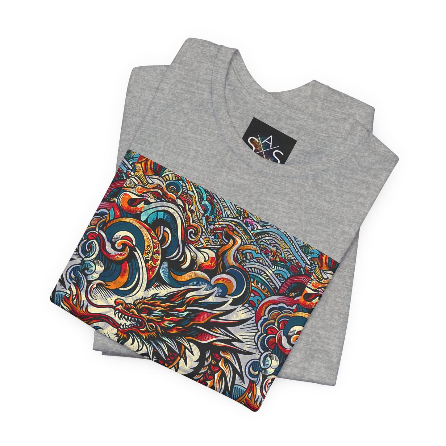 Vibrant Dragon Graphic Tee - Unisex Jersey Short Sleeve Shirt