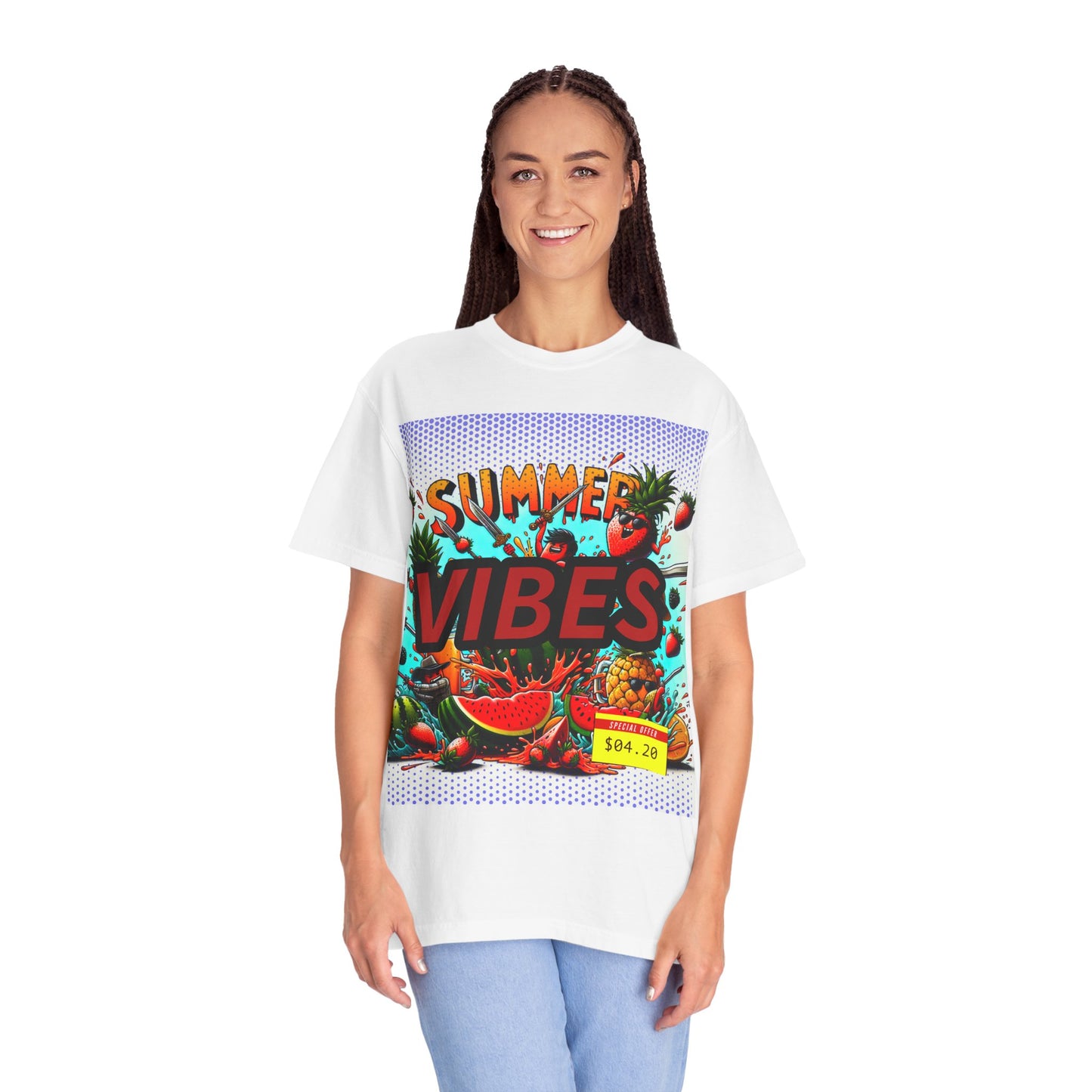 Summer Vibes Unisex Garment-Dyed T-Shirt