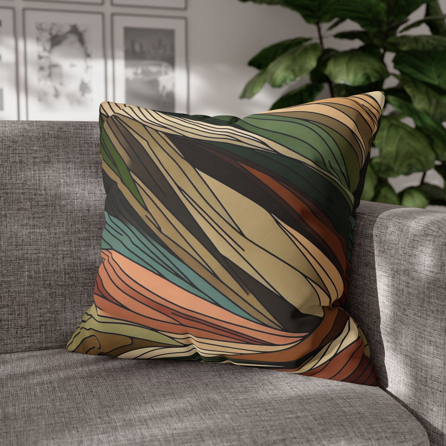 Square Poly Canvas Pillowcase