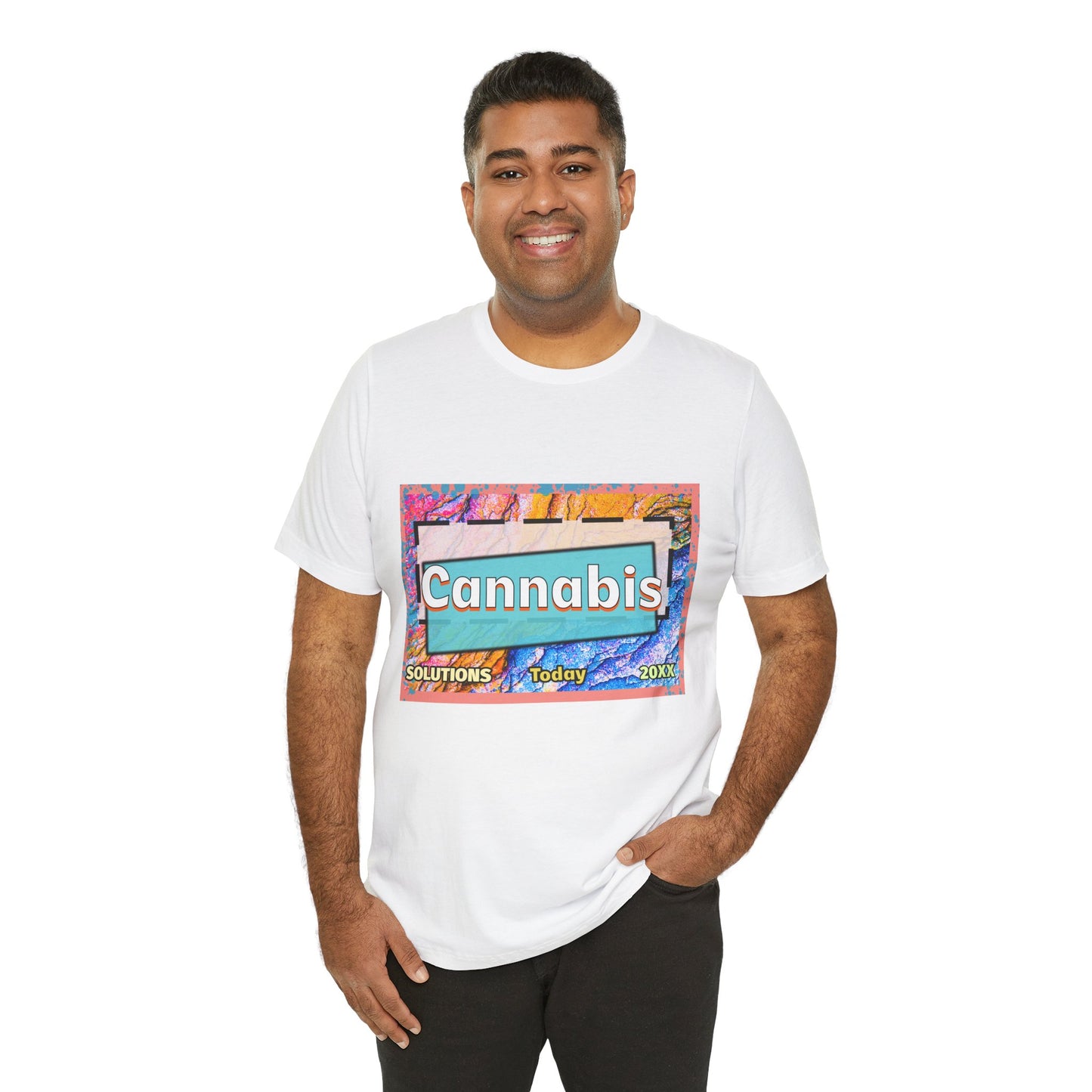 Trendy Cannabis Solutions Tee - Unisex Jersey Short Sleeve T-Shirt
