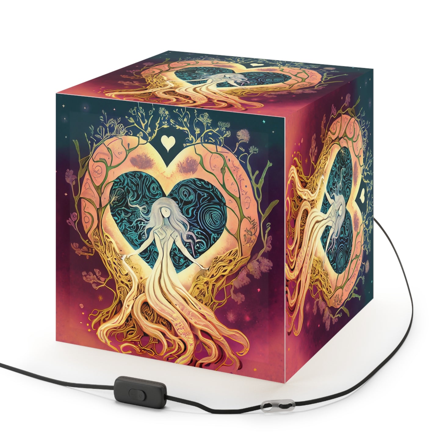 Tree Goddess Light Cube Lamp