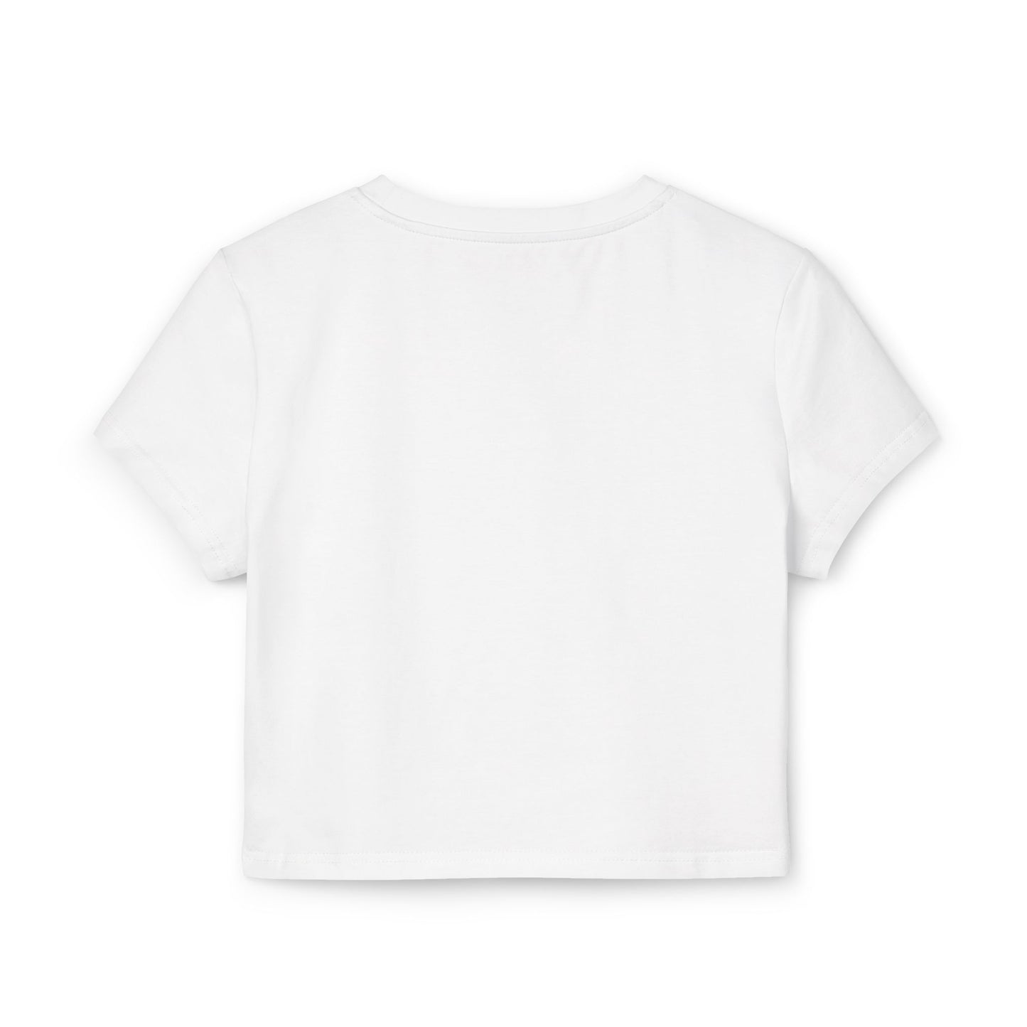 Colorful Graphic Baby Tee for Women - Floral & Butterfly Design