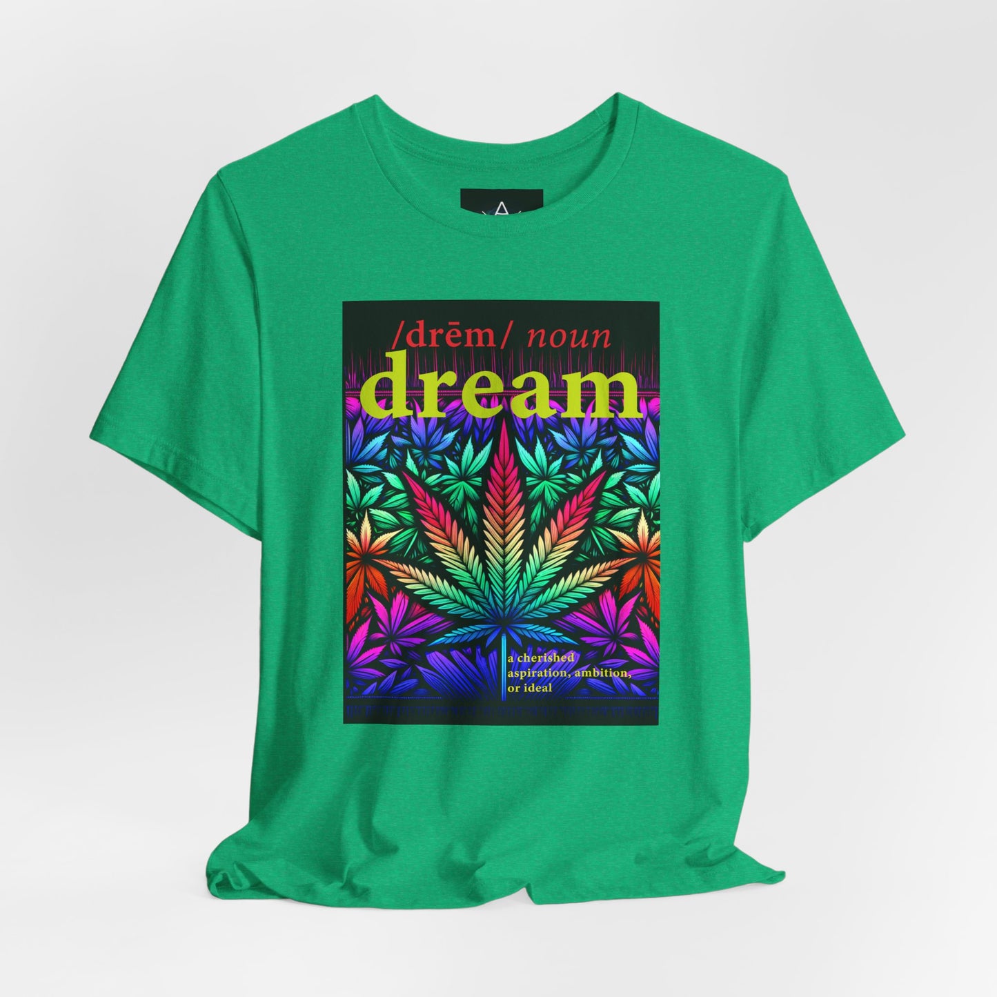 Dream Inspired Unisex Jersey Tee - Vibrant Cannabis Graphic T-Shirt