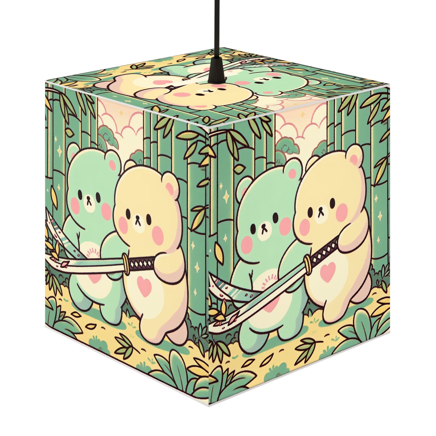 Warrior Bears Light Cube Lamp