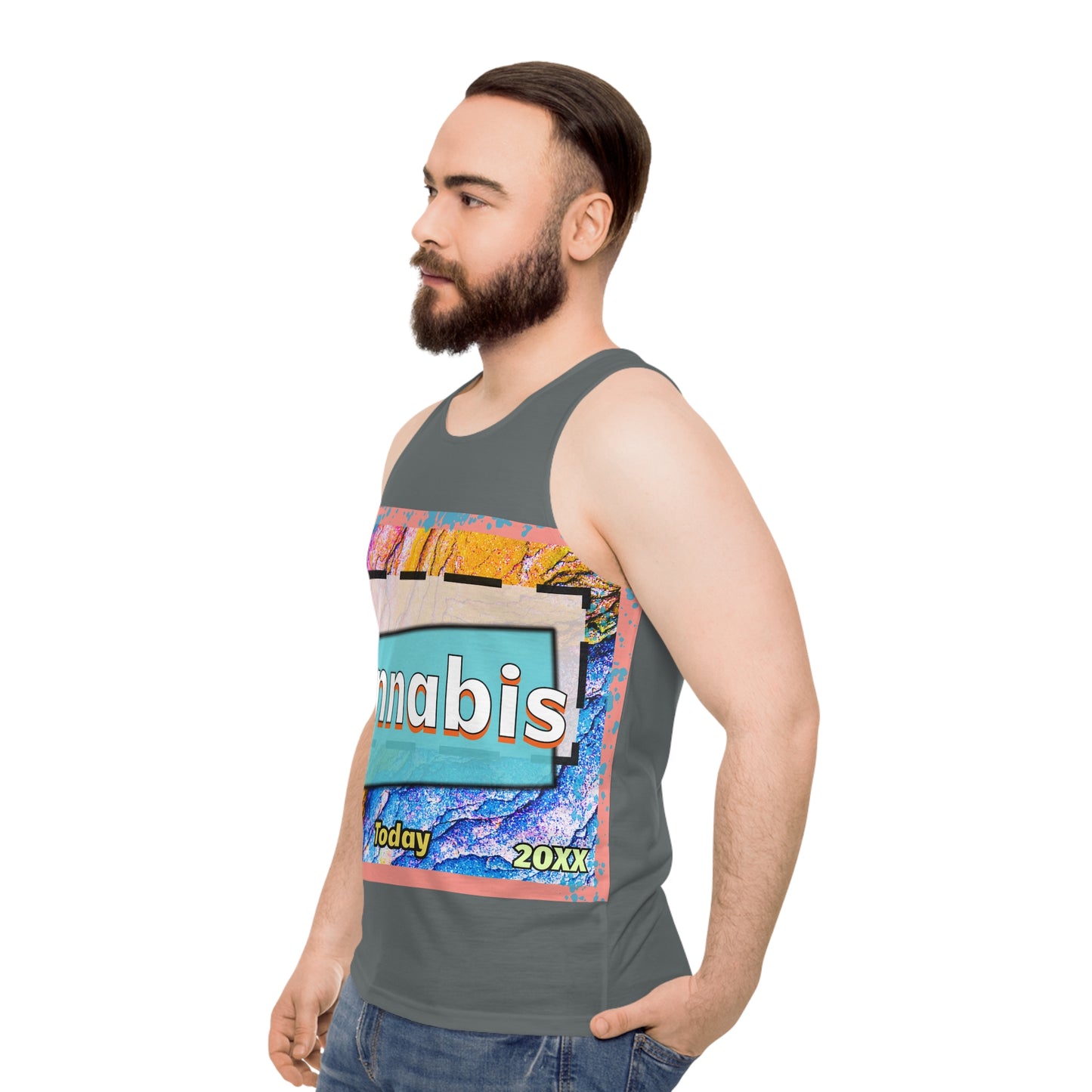 Trendy Cannabis Solutions Unisex Tank Top - Perfect for Summer Vibes