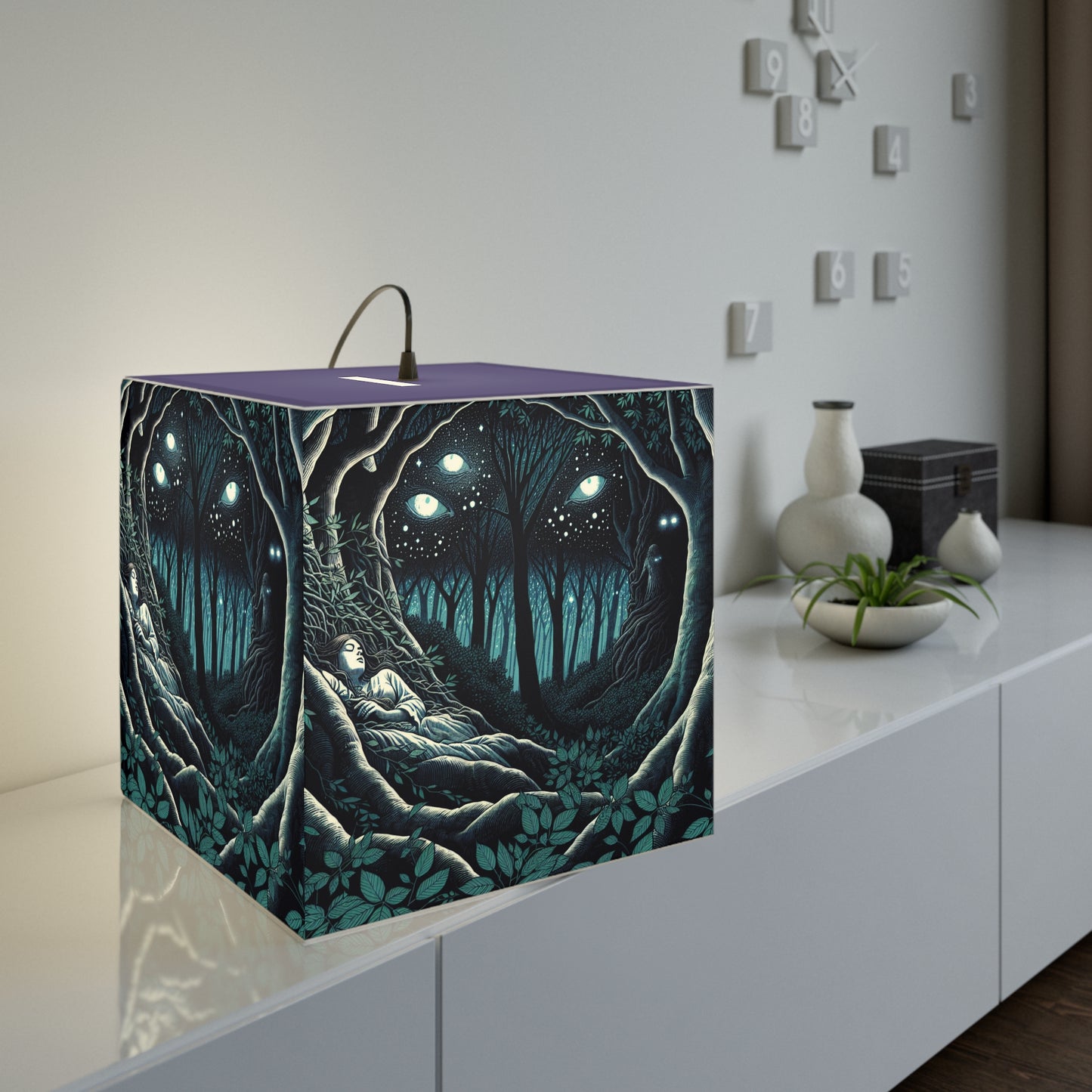 Nature Loves You Light Cube Lamp
