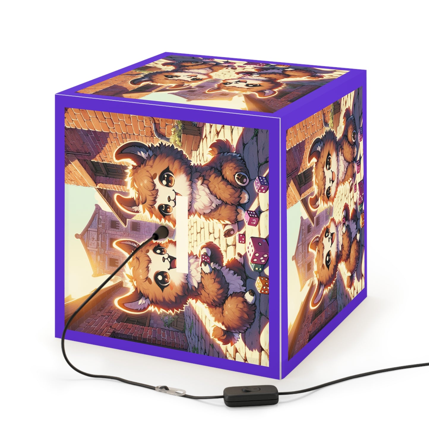 LED Dicey Llamas Light Cube Lamp