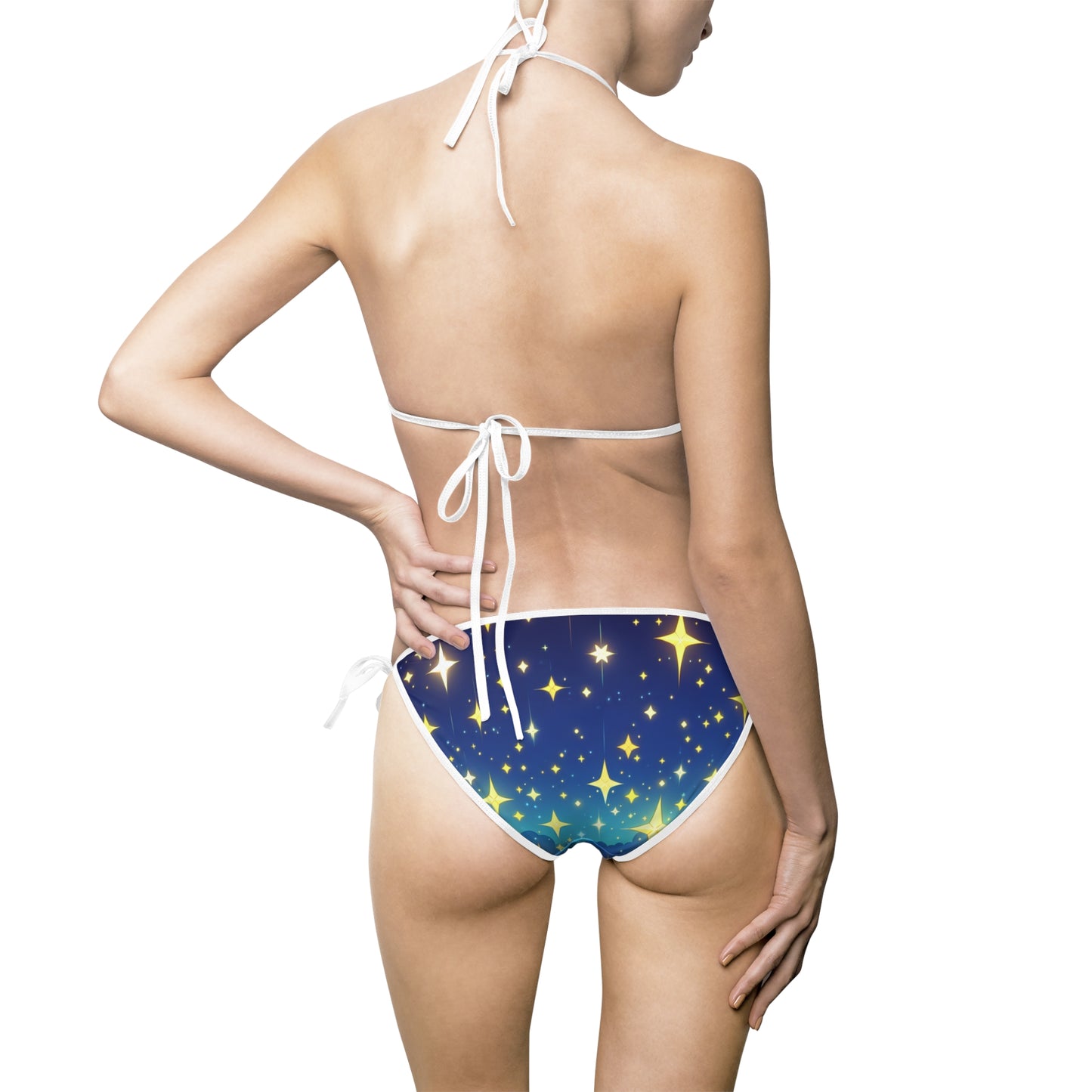 Starry Night Women's Bikini Swimsuit - Perfect for Summer Beach Days and Pool Parties
