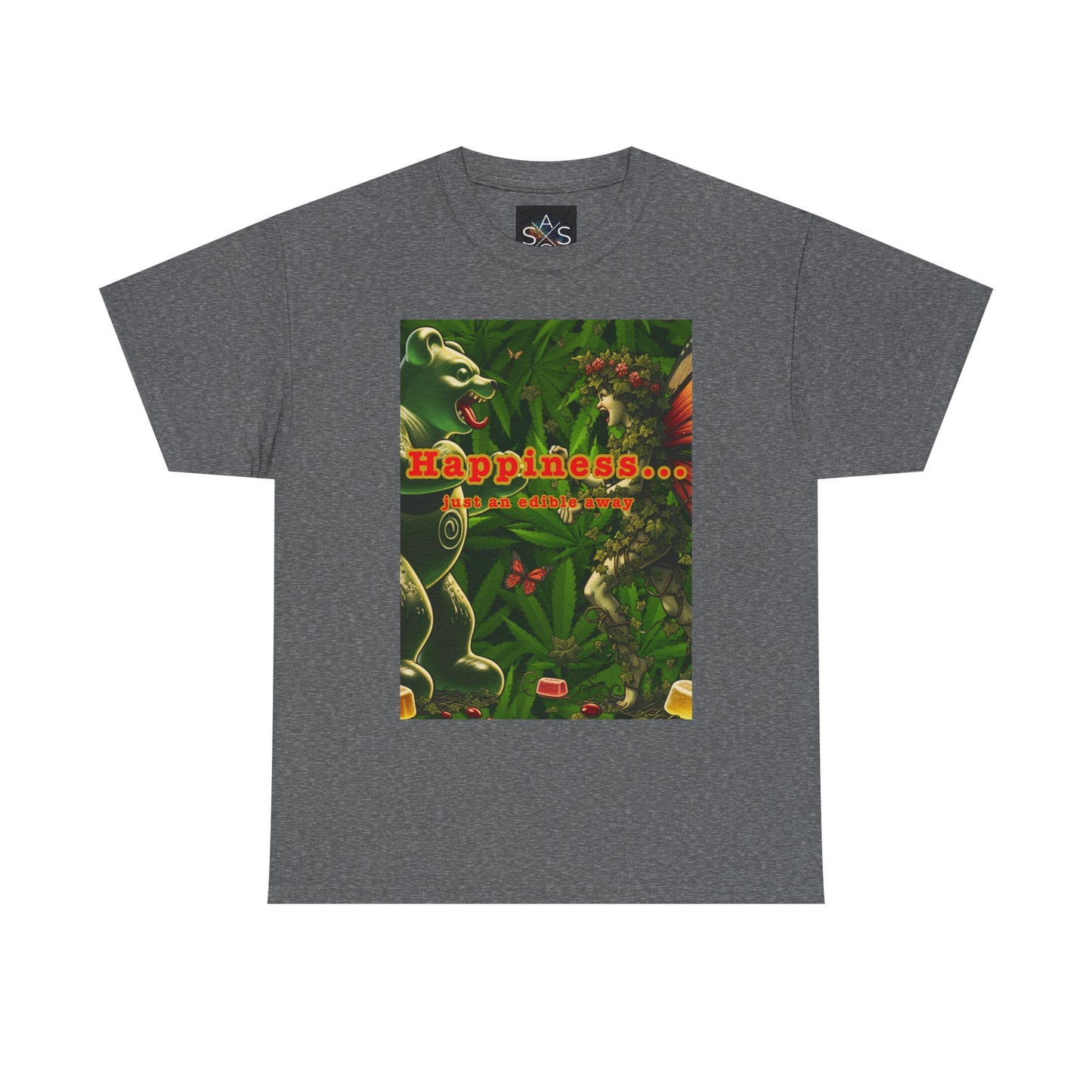 Happiness Jungle Unisex Heavy Cotton Tee, Graphic T-Shirt, Nature Lover Gift, Summer Wardrobe Essential, Unisex Casual Wear