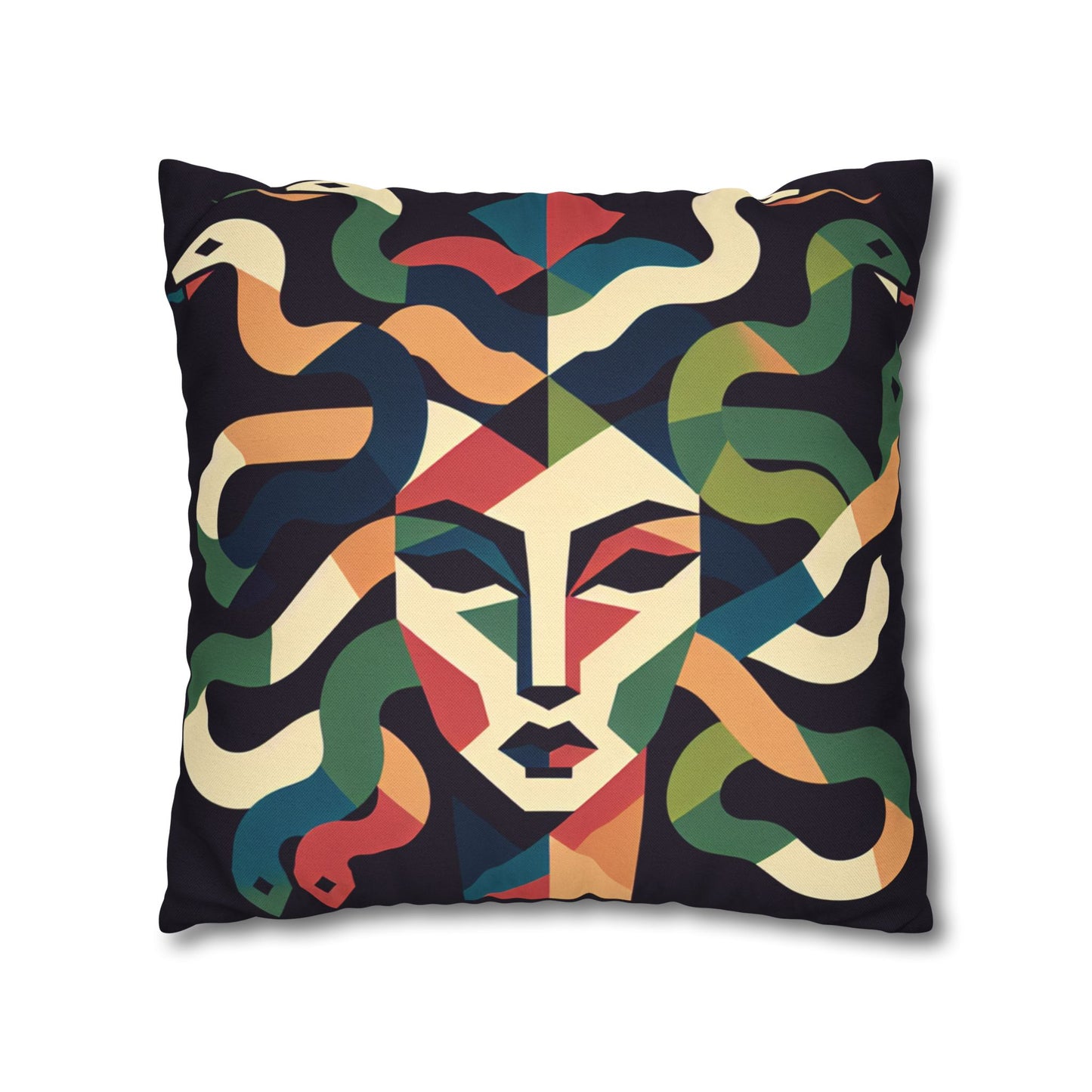 Spun Polyester Square Pillowcase
