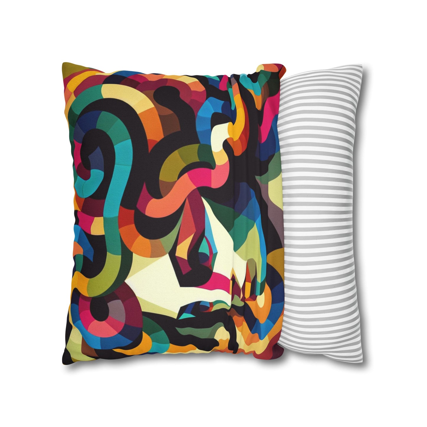 Spun Polyester Square Pillowcase