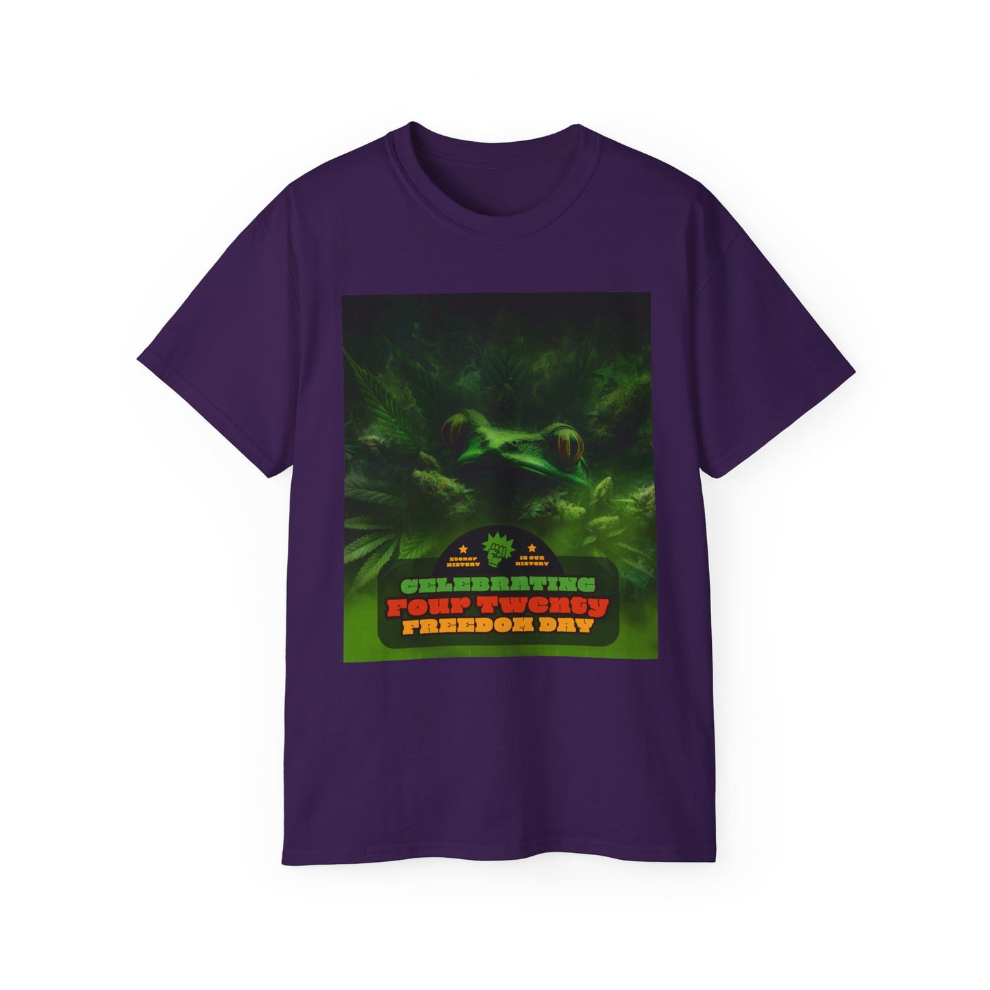 Celebrating 420 Freedom Day Unisex Ultra Cotton Tee, Cannabis T-shirt, 420 Celebration Shirt, Stoner Graphic Tee, Gift for Weed Lovers