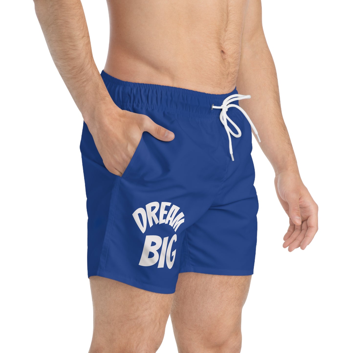 Dream Big Swim Trunks - Men's Beach Shorts for Summer Fun