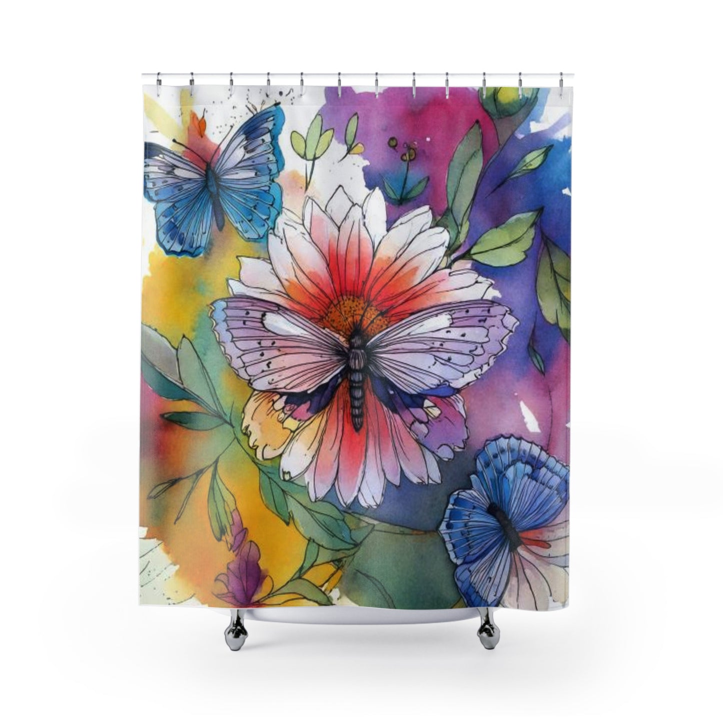 Vanitas Bloom Shower Curtains